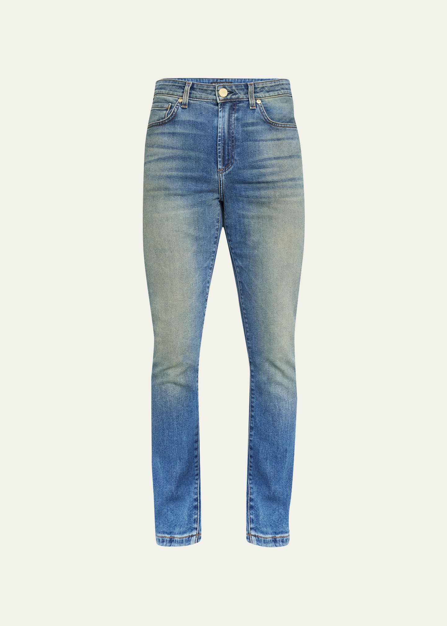 Monfrere Men's Greyson Skinny Zip-cuff Jeans In Dark Vintage