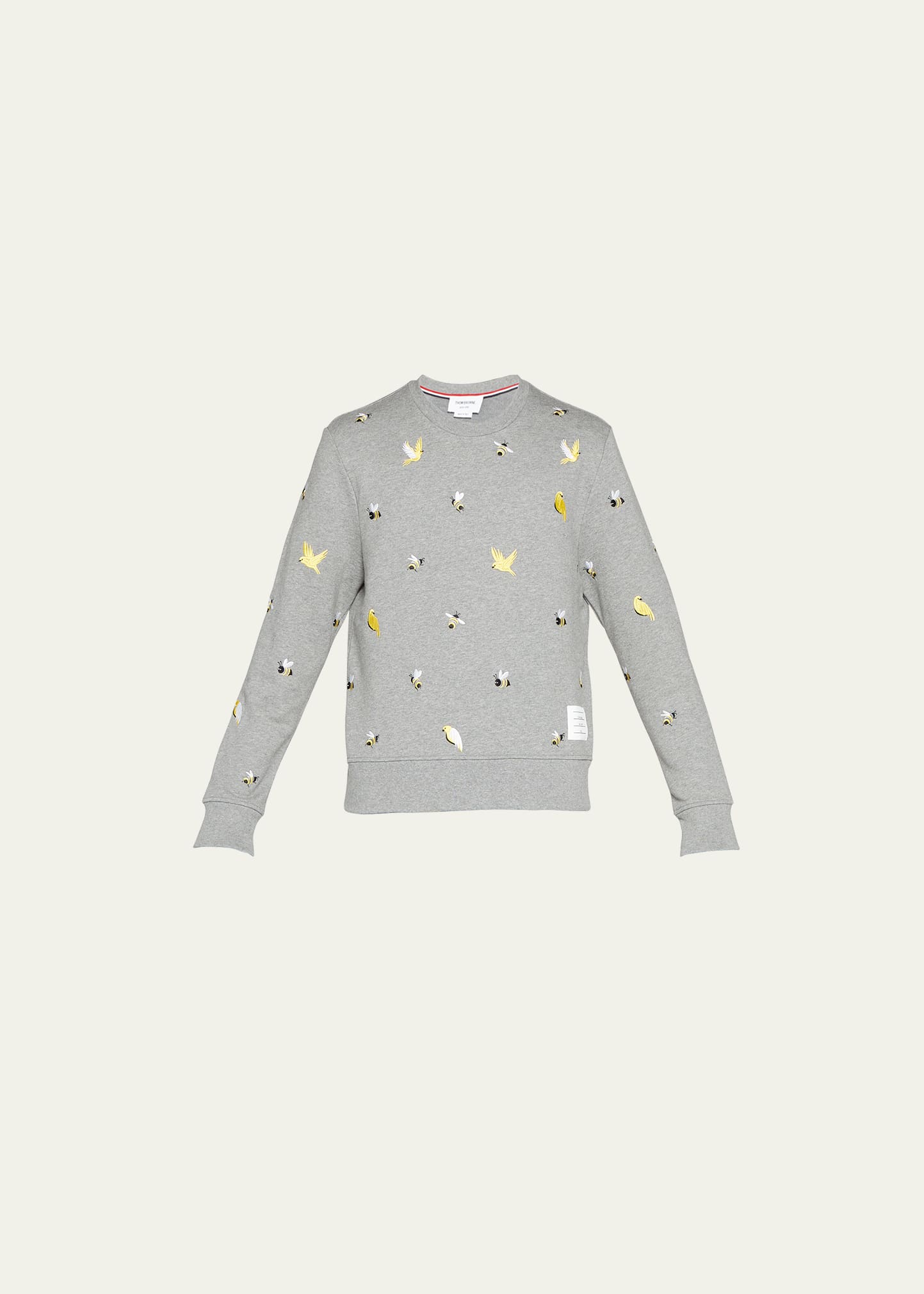 Thom Browne Sweatshirt Mit Stickerei In Md Grey