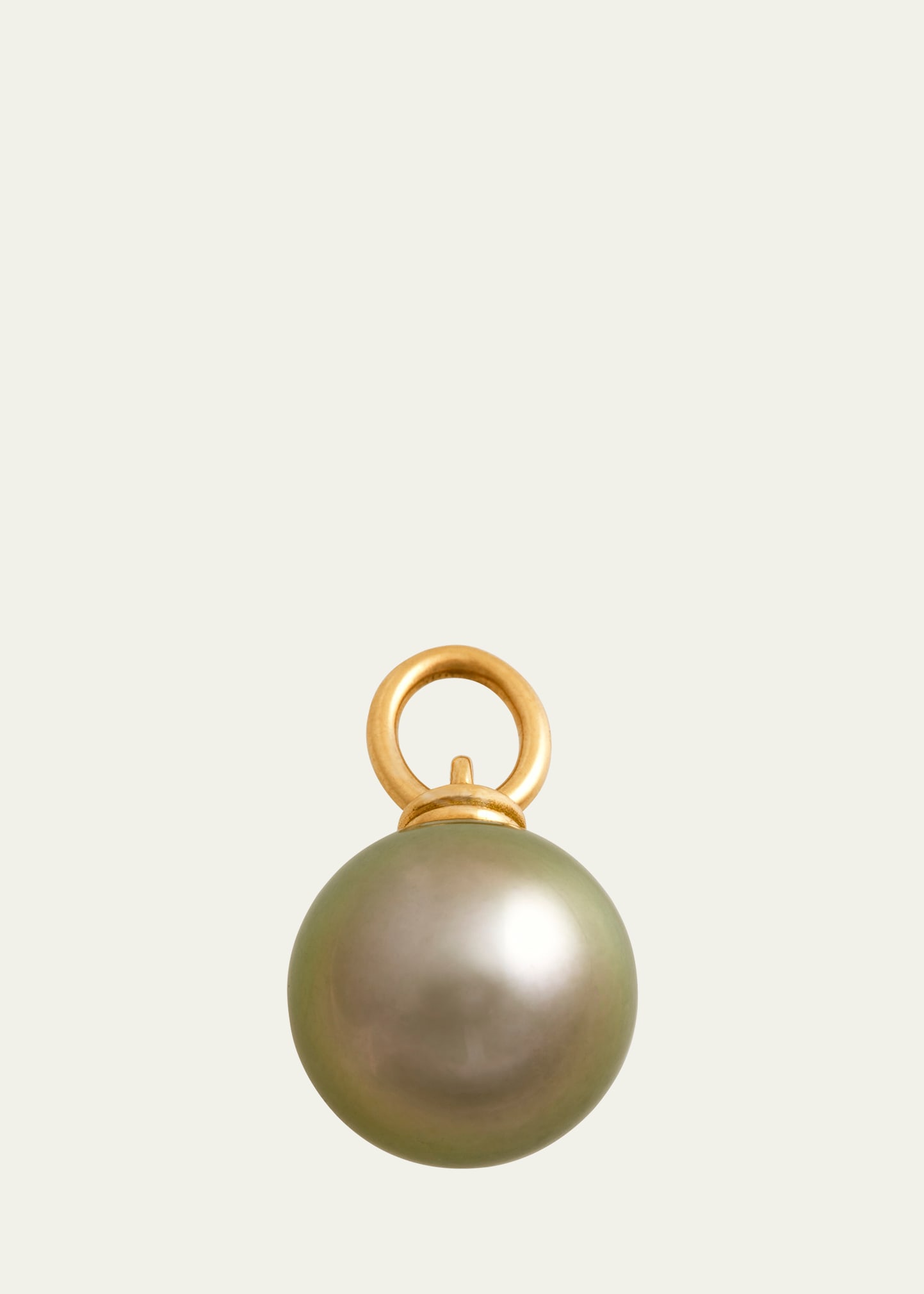 18K Medium Tahitian Round Pearl Pendant