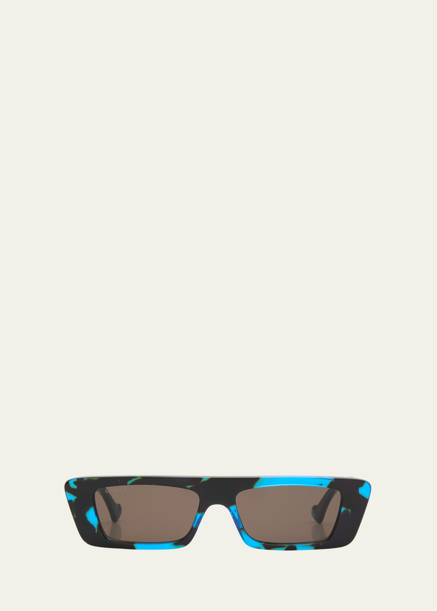 Men's Logo Rectangle Acetate Sunglasses