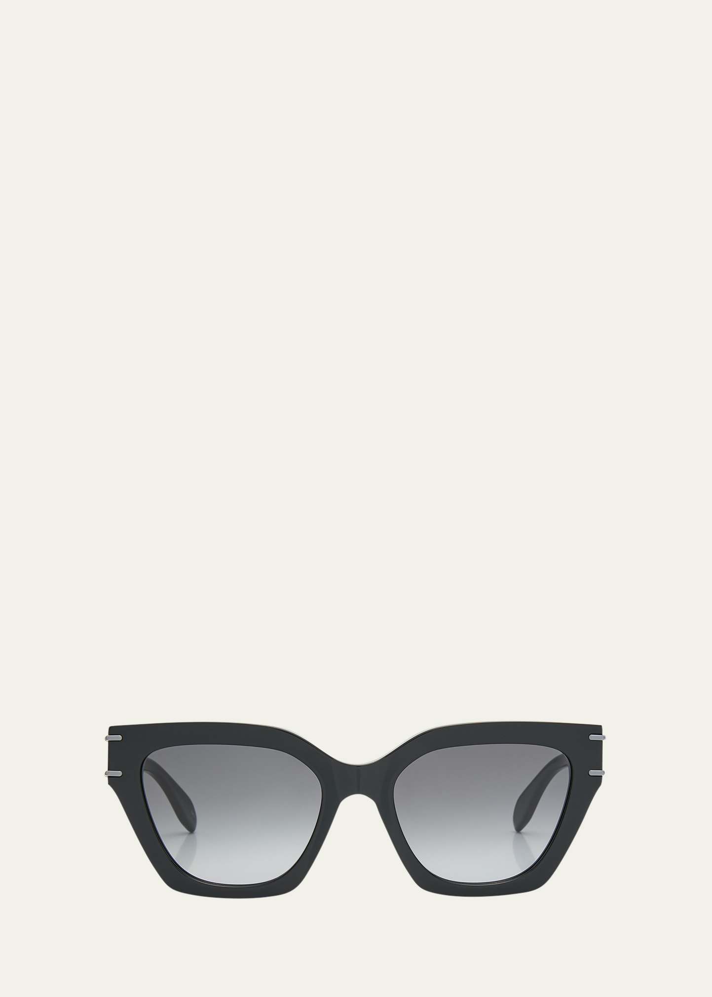 Acetate Cat-Eye Sunglasses w/ Logo Detail