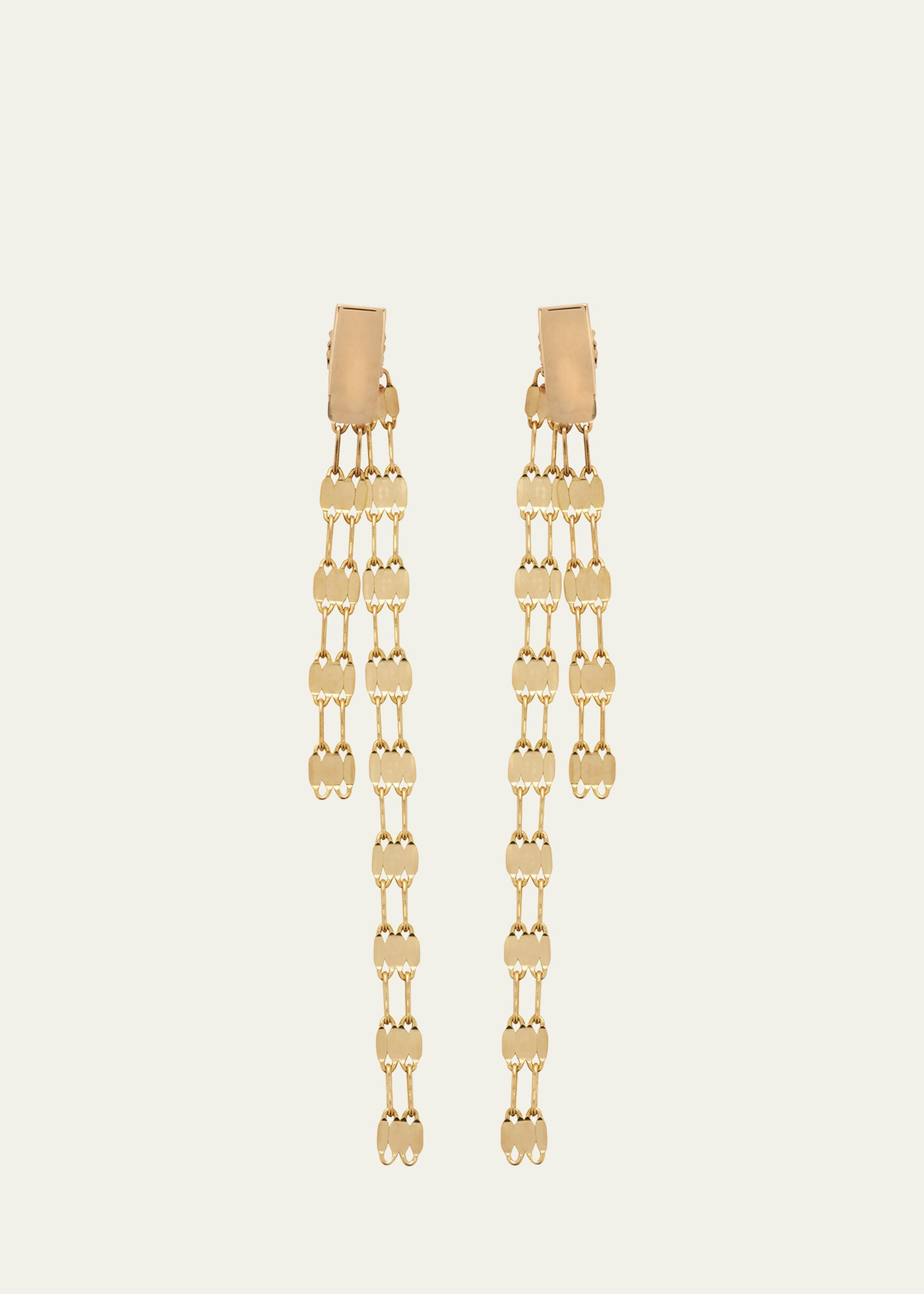 Shop Lana St Barts Linear Front And Back Earrings In Yg