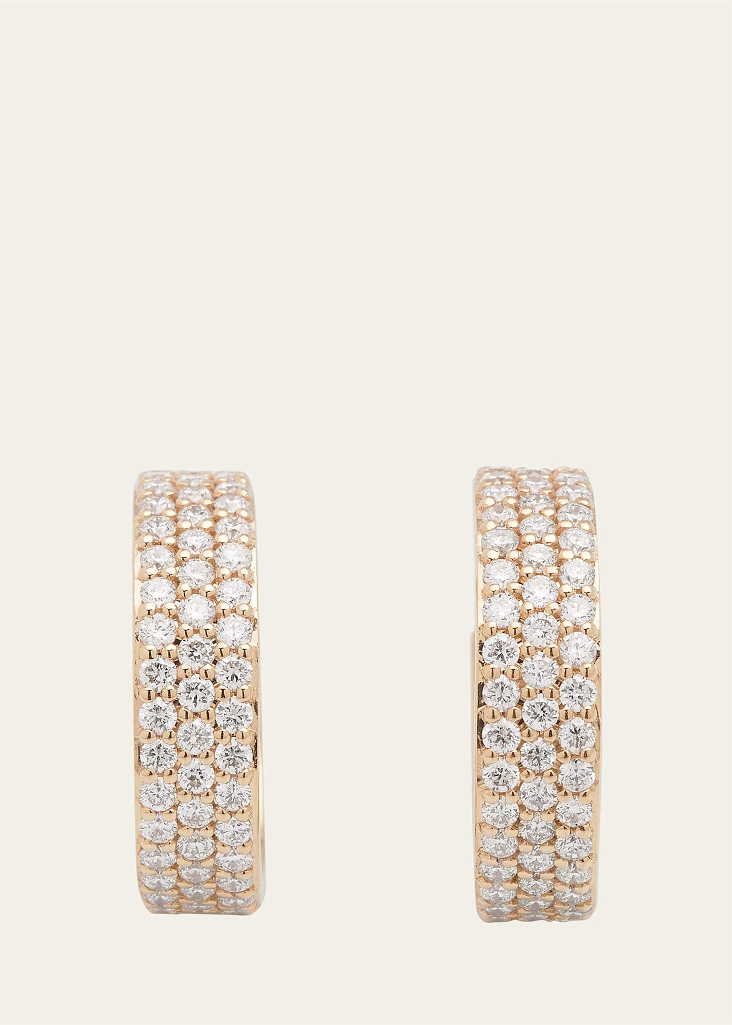 Lana Women's Vanity 14k Yellow Gold & 0.851 Tcw Diamond Huggie Hoop Earrings