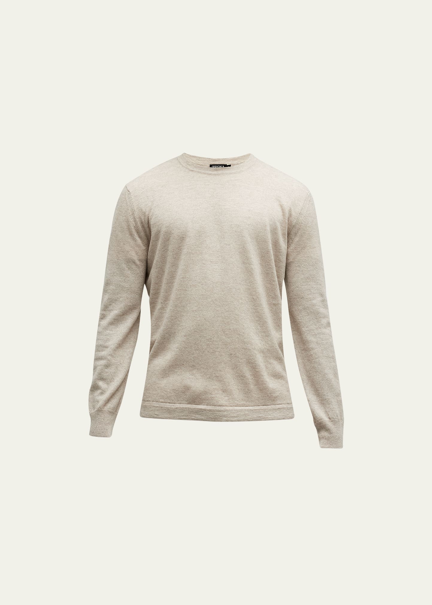 Men's Cashmere-Linen Crew Sweater