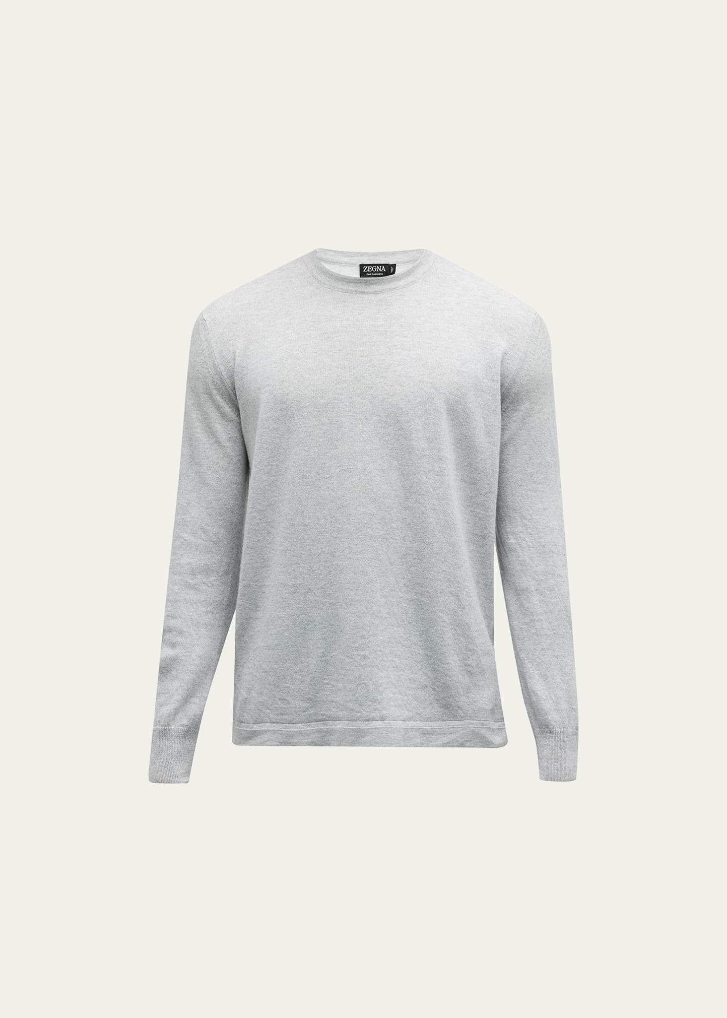 Men's Cashmere-Linen Crewneck Sweater