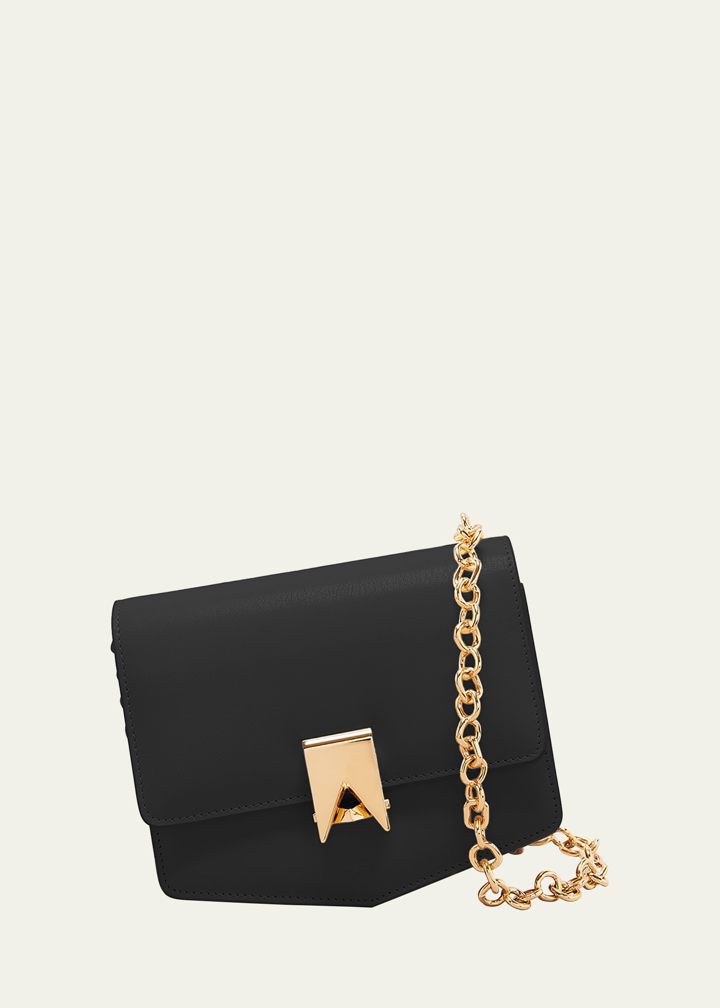 Le Papa Saddle Leather Shoulder Bag