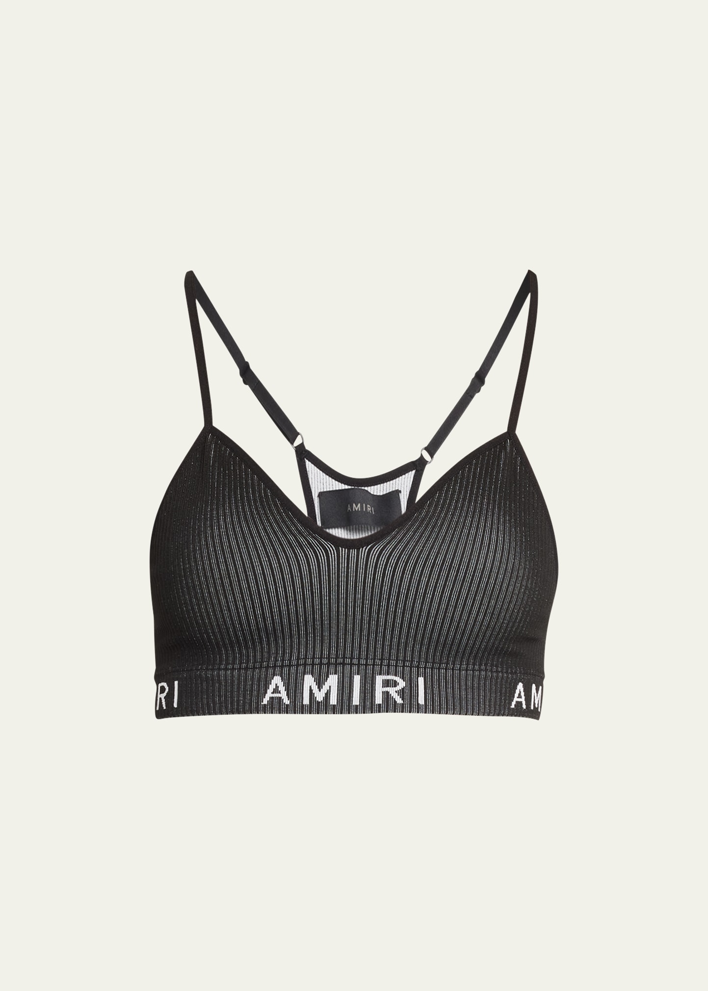 Triangle Logo-Band Bra