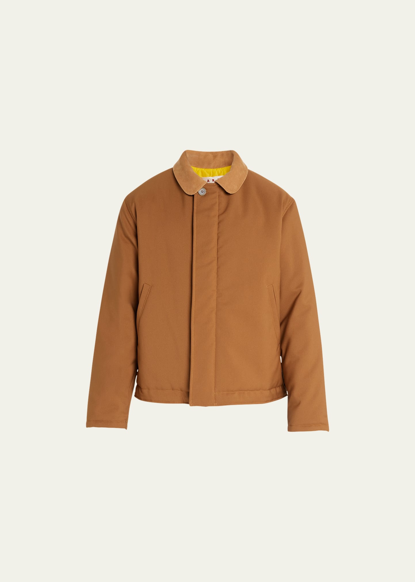 Marni Jacke Aus Einem Baumwollgemisch In Hazelnut