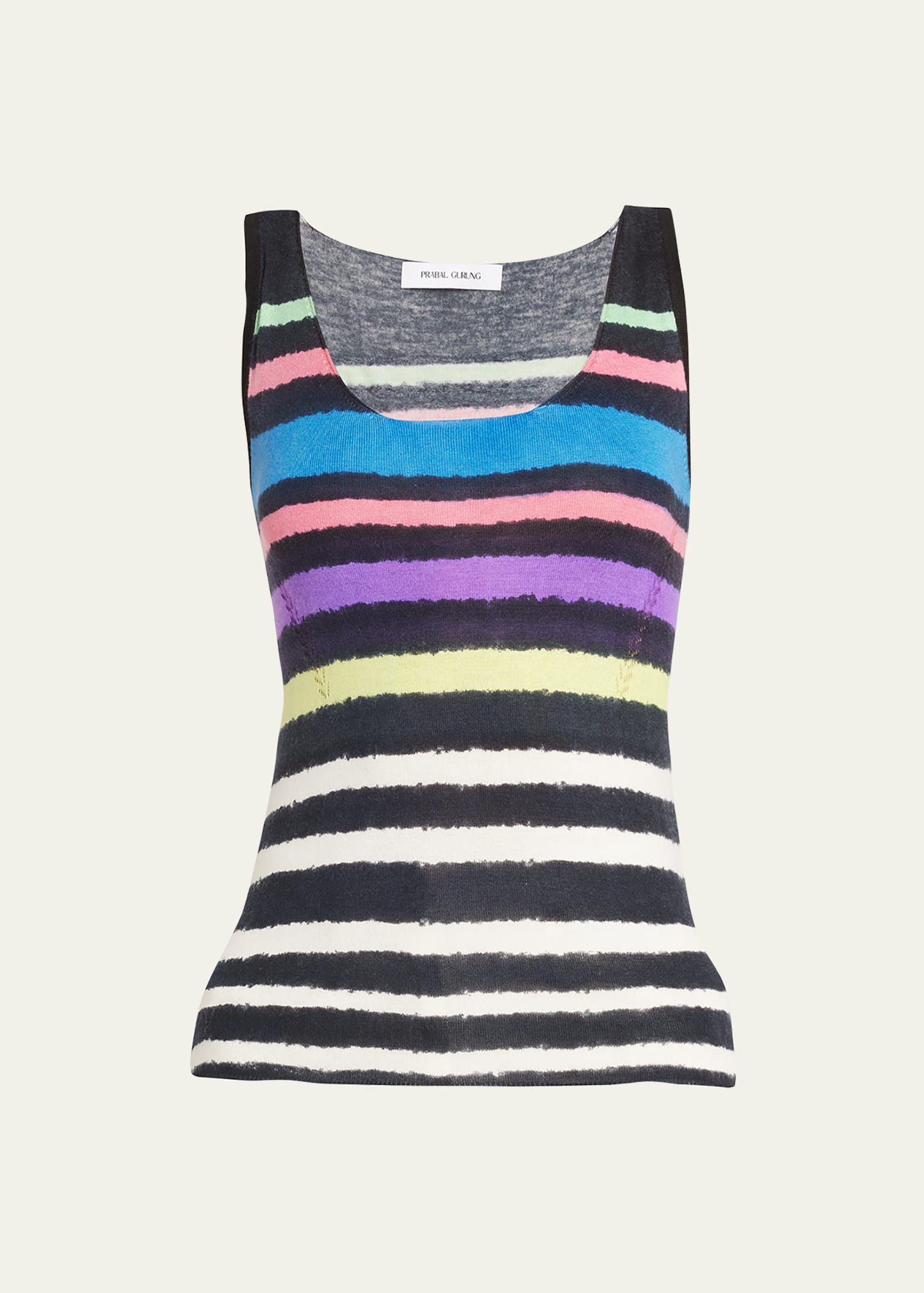 Striped Scoop-Neck Tank