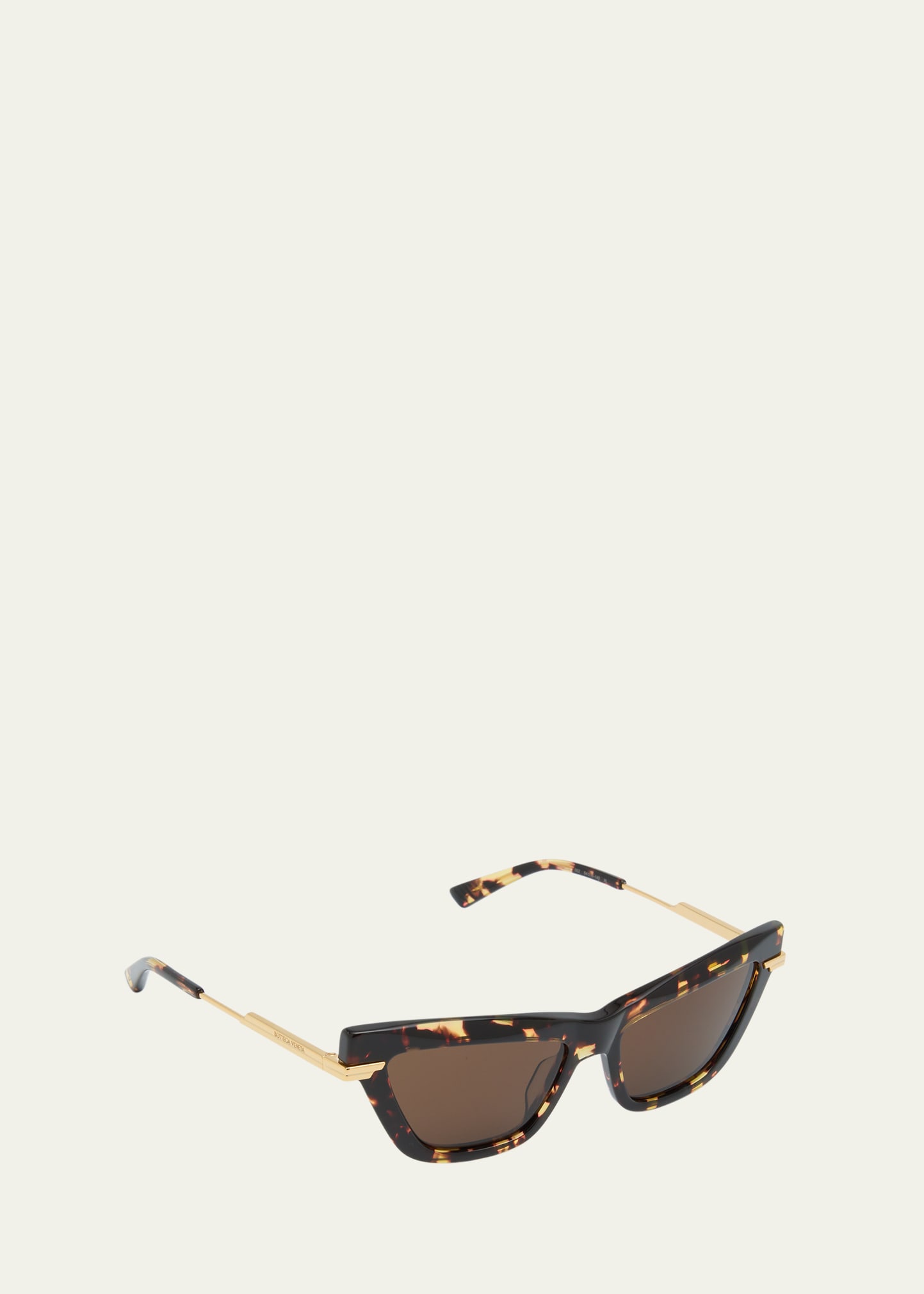 Edgy cat-eye recycled-acetate sunglasses