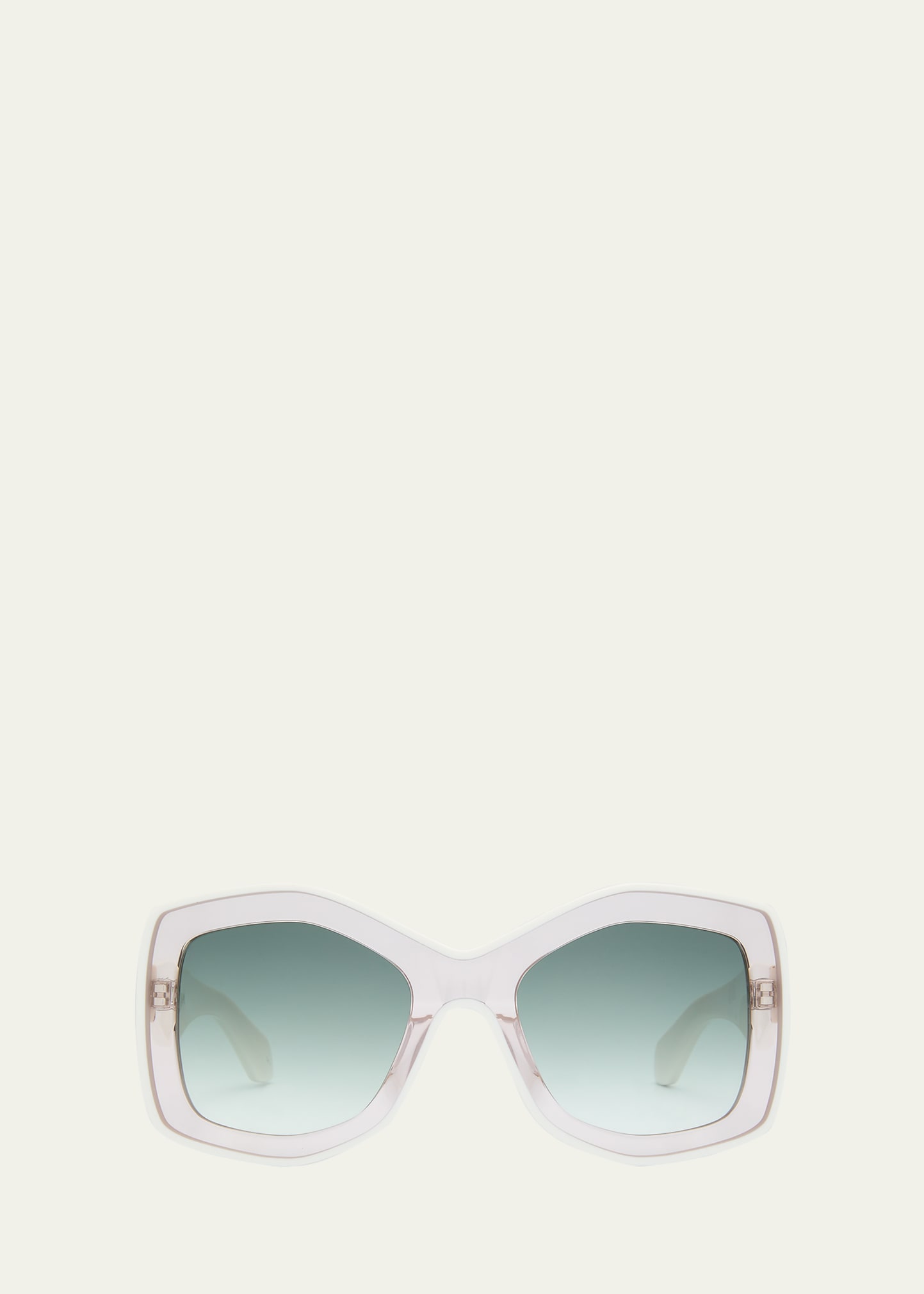 Two-Tone Acetate Butterfly Sunglasses