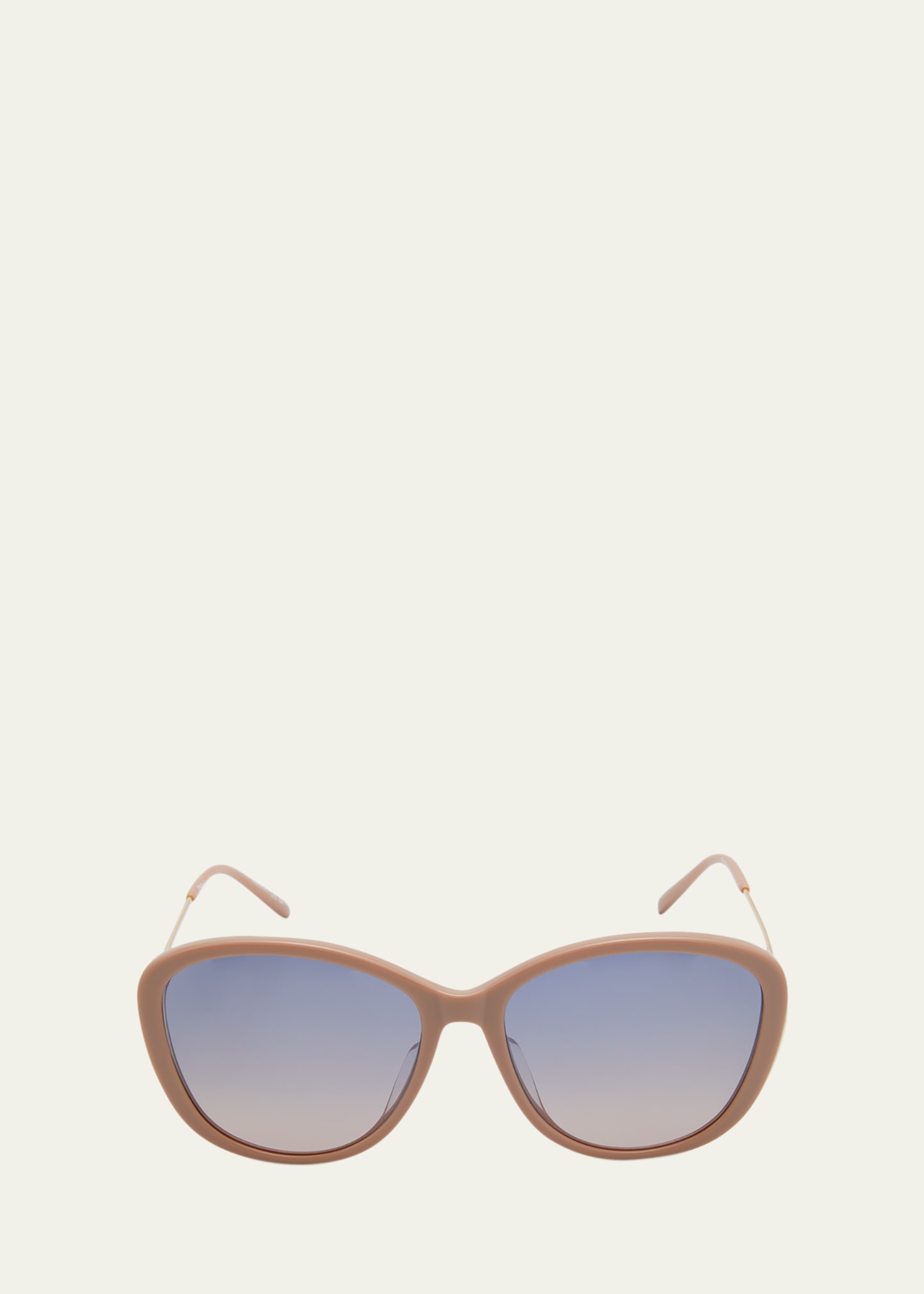 Chloé Gradient Round Acetate Sunglasses In Blue