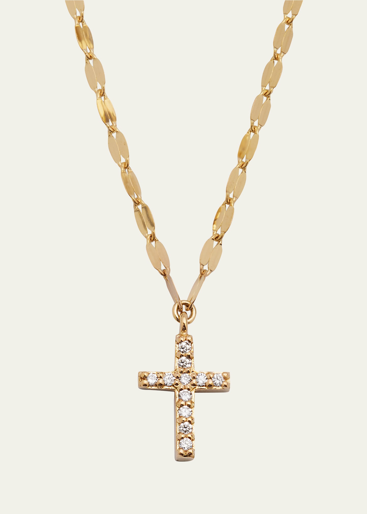 Lana 14k Flawless Mini Cross Pendant Necklace In Yg