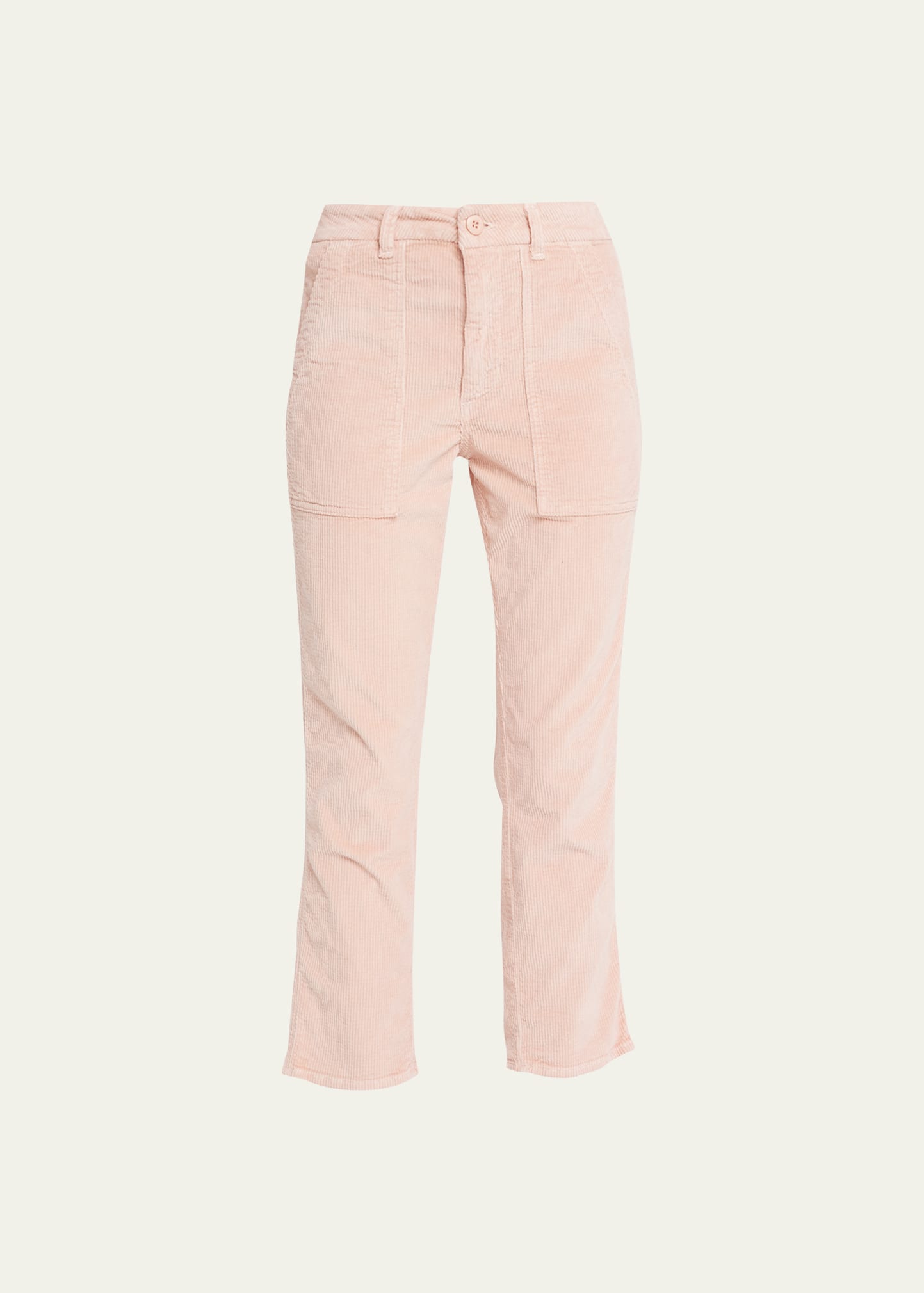Amo Denim Corduroy Army Trousers In Pink Clay