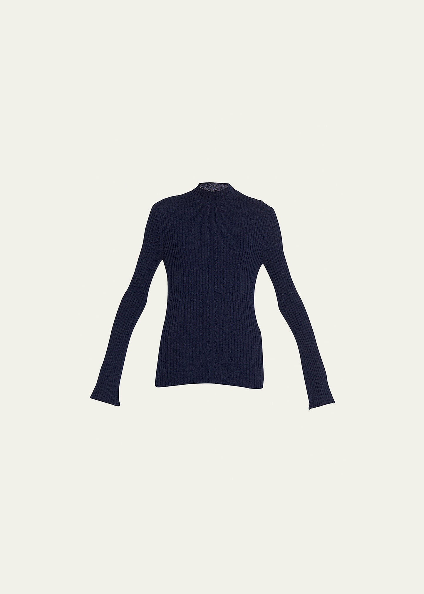 Mock-Neck Wool-Cashmere Top