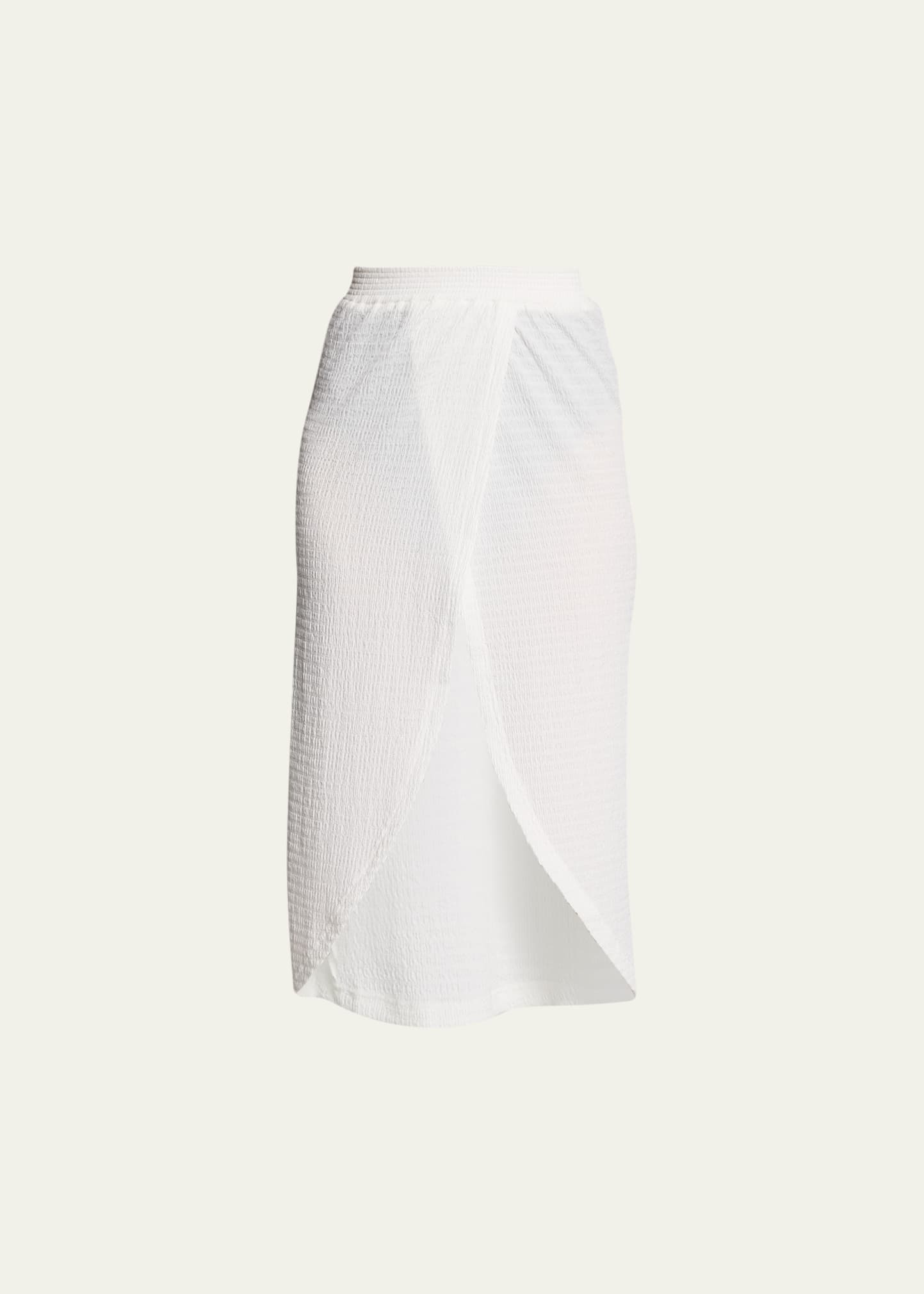 Molly Tulip-Hem Midi Beach Skirt