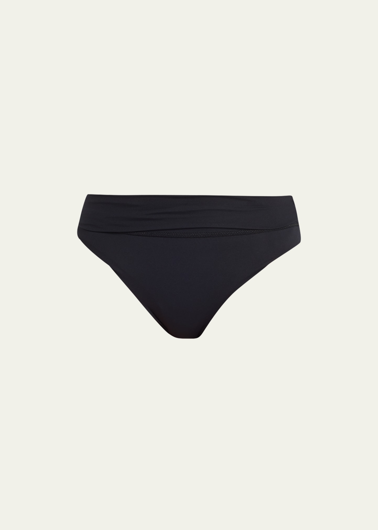 Melissa Odabash Brussels Classic Fold-over Bikini Bottoms In Black