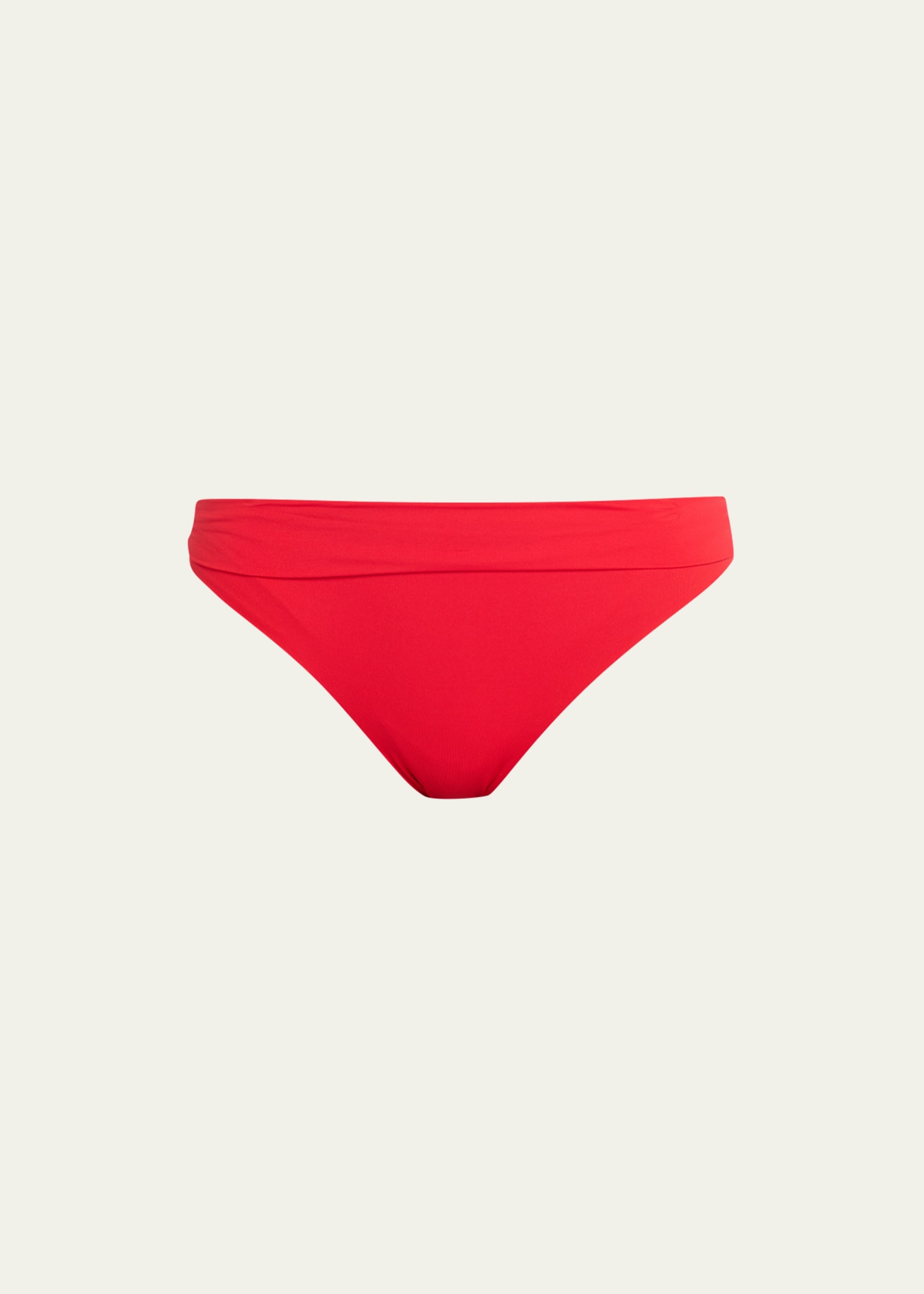 Melissa Odabash Brussels Classic Fold-over Bikini Bottoms In Red