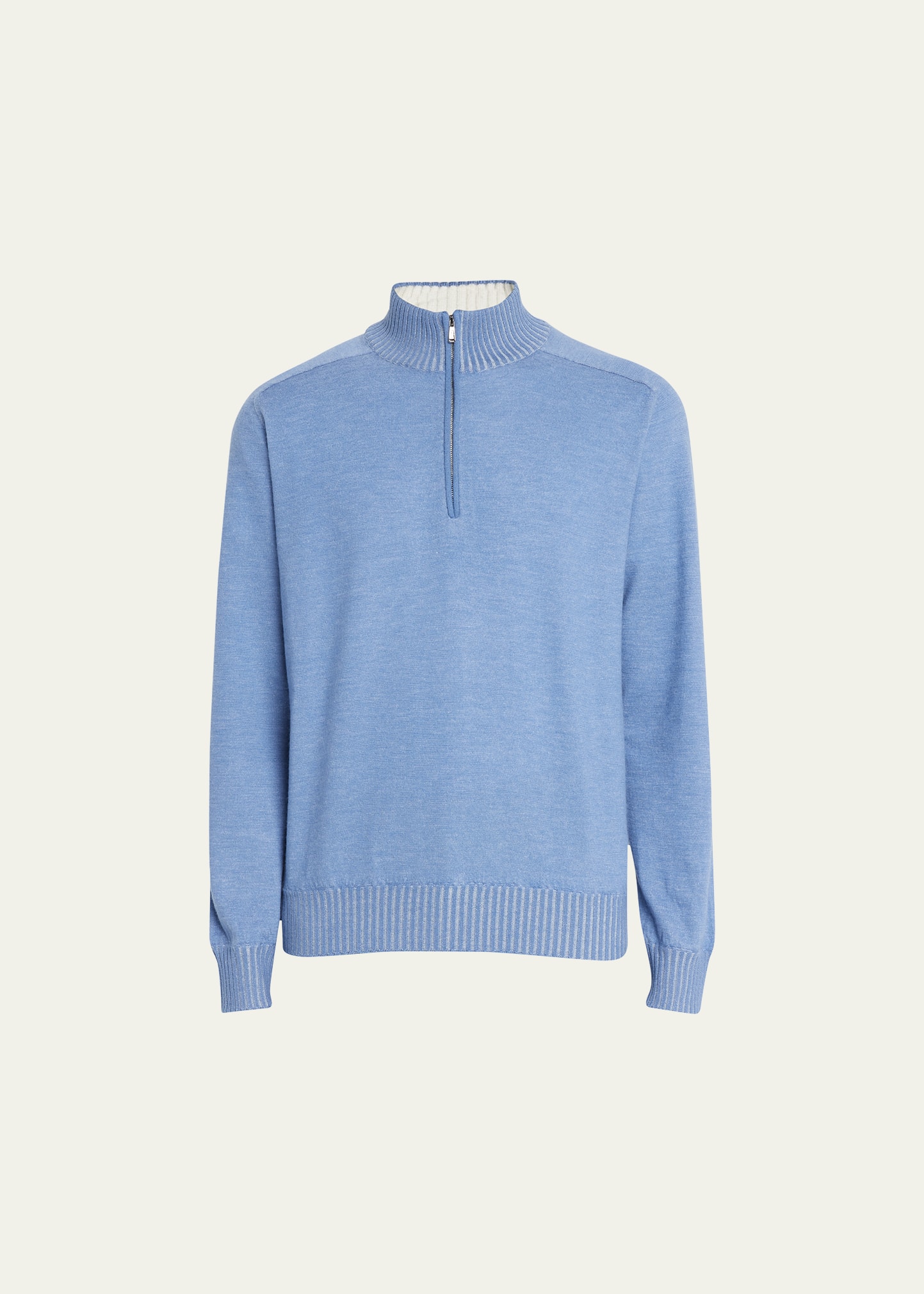 Fioroni Men's Cashmere Half-Zip Sweater