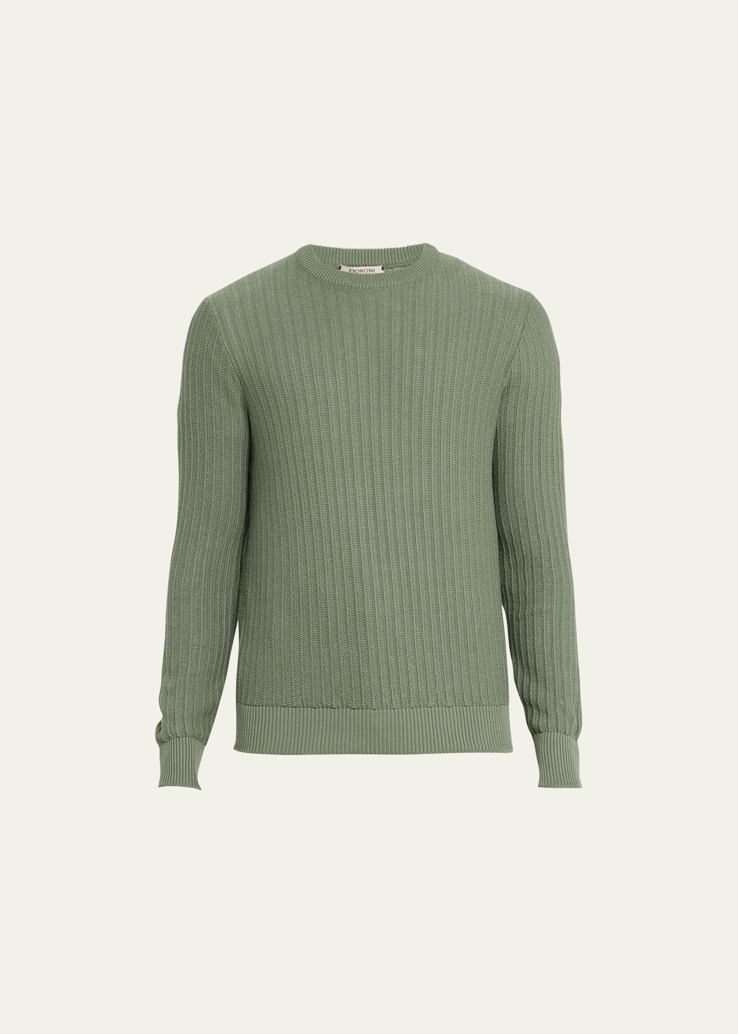 Fioroni Men's Cotton-Cashmere Crewneck Sweater