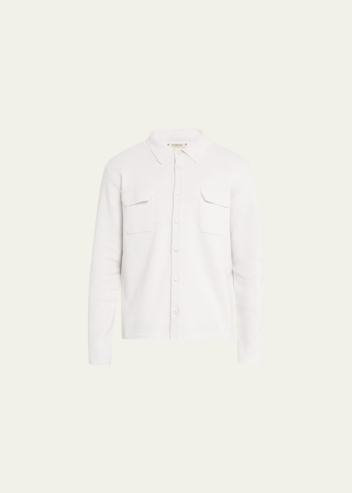 Fioroni Men's Cashmere-Linen Shirt Jacket