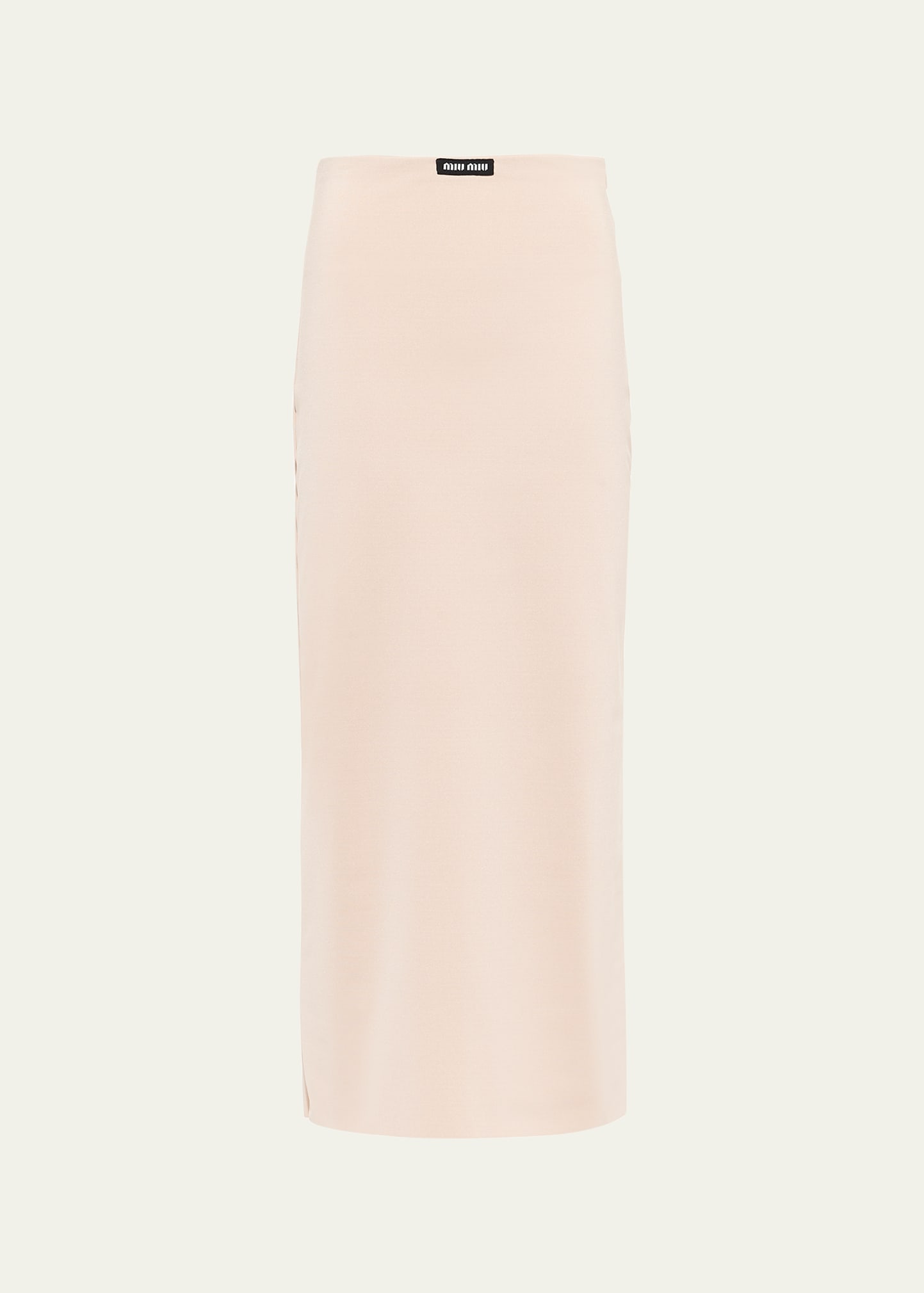 Miu Miu Stretch Jersey Skirt In F0770 Cammeo