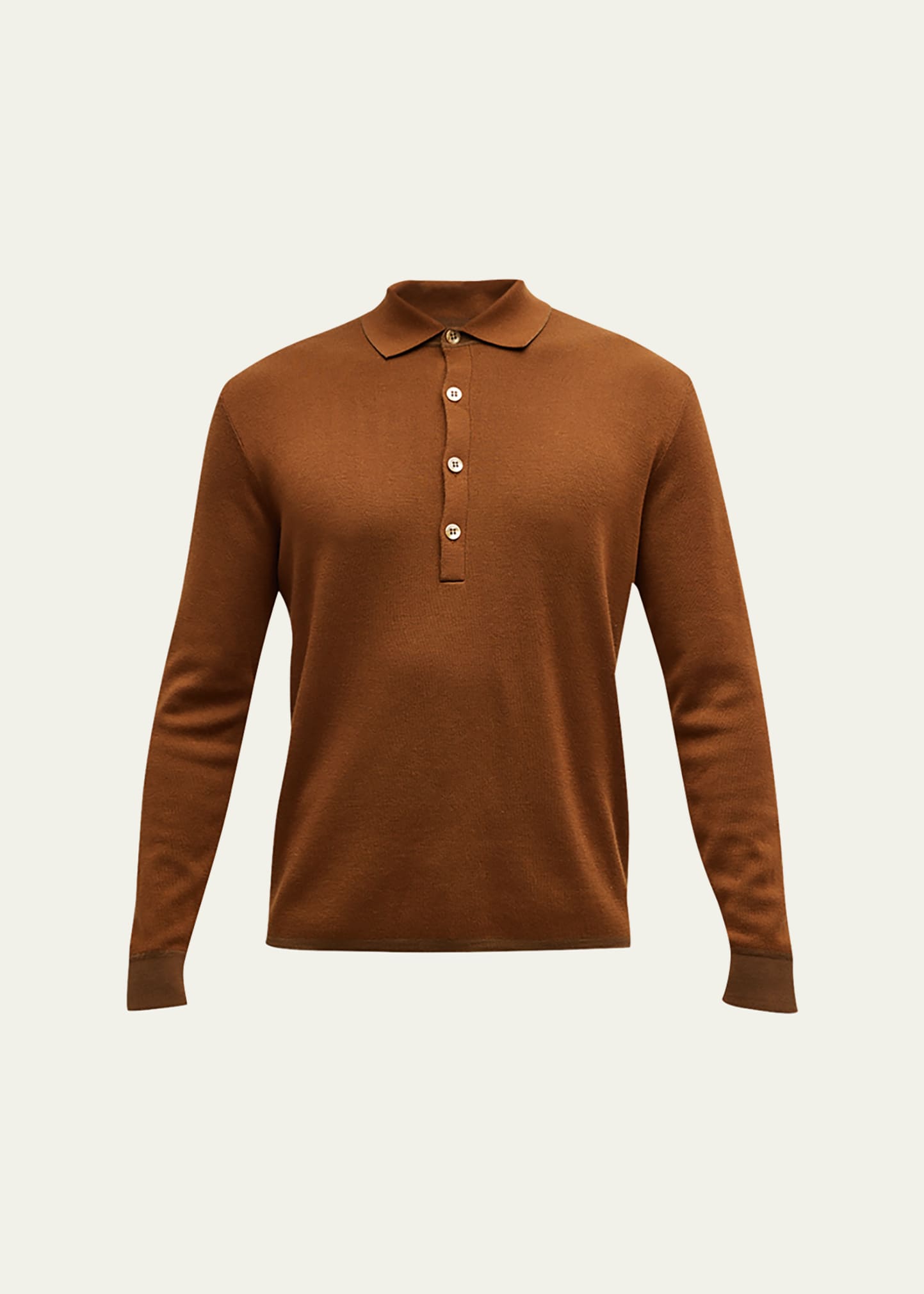 Men's Cashmere-Silk Polo Shirt