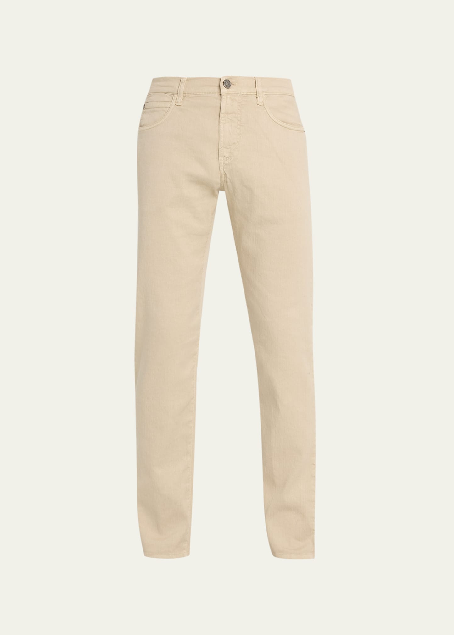 Loro Piana Men's Quarona Linen-cotton 5-pocket Pants In D09q Dusty Rain