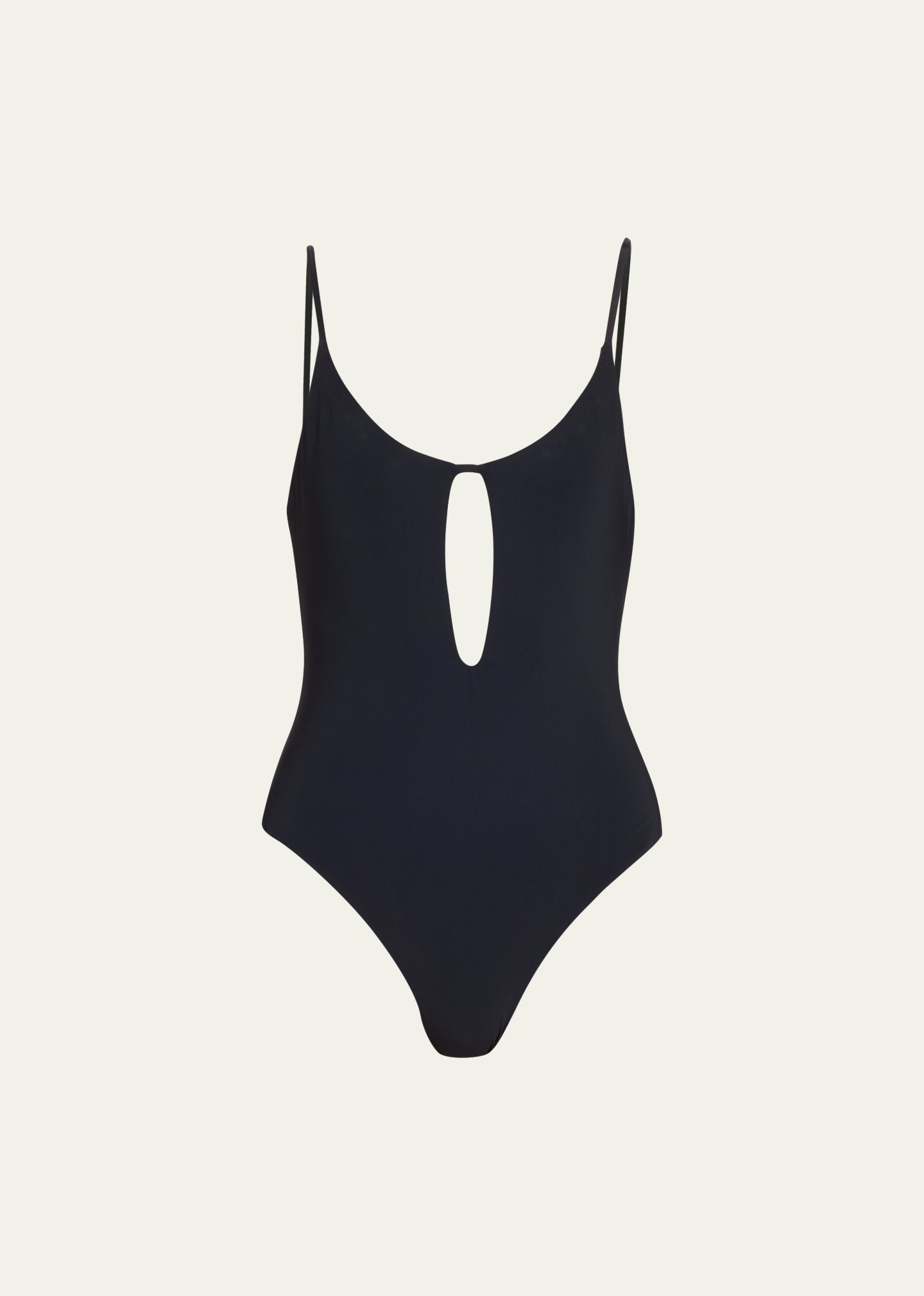 Anemos The Keyhole One-piece In Black
