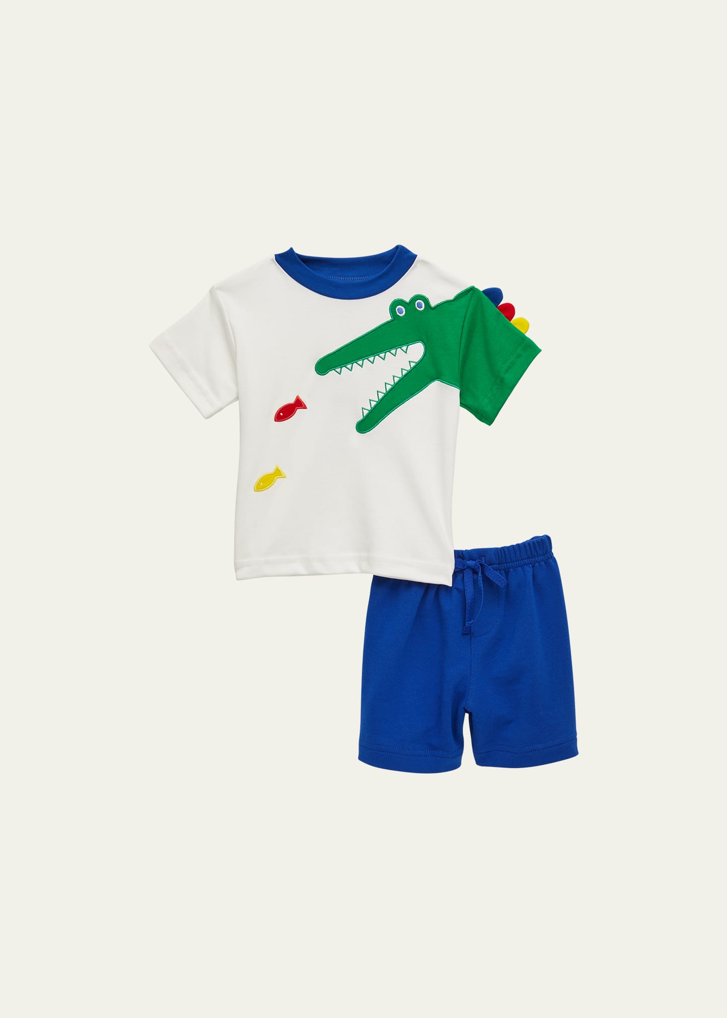 FLORENCE EISEMAN BOY'S T-SHIRT W/ ALLIGATOR & SHORTS