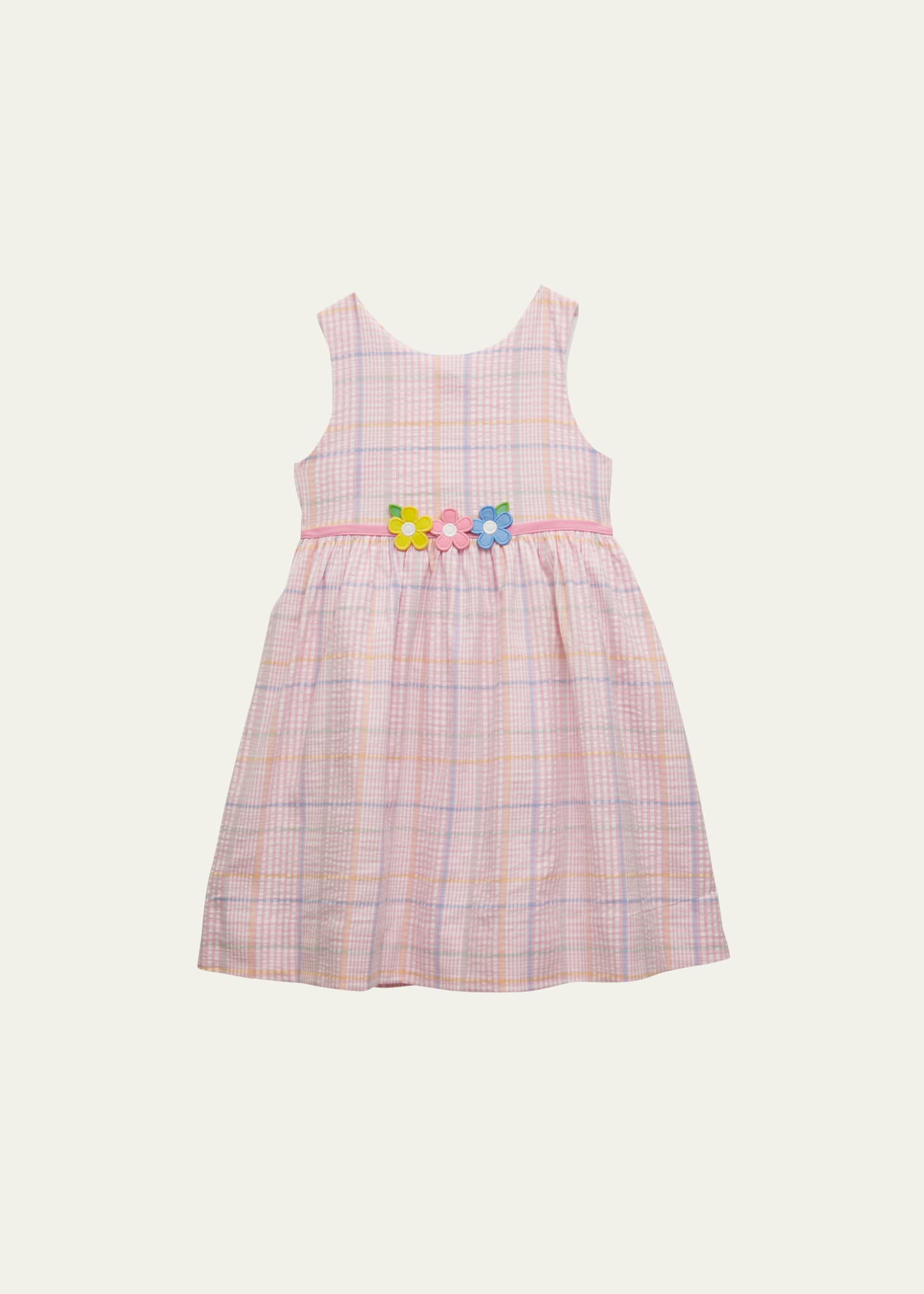 Florence Eiseman Girl's Plaid-Print Seersucker Dress, Size 2-6