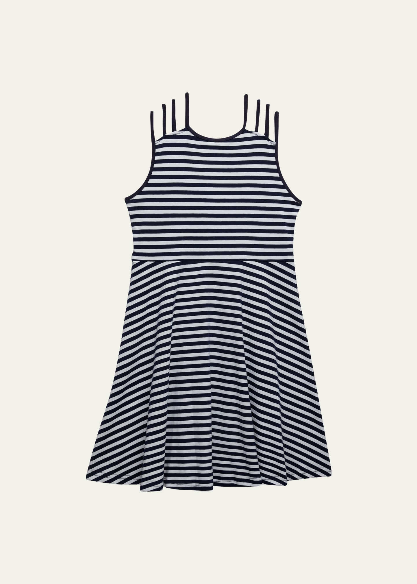 Girl's Striped Knit Dress, Size 7-12