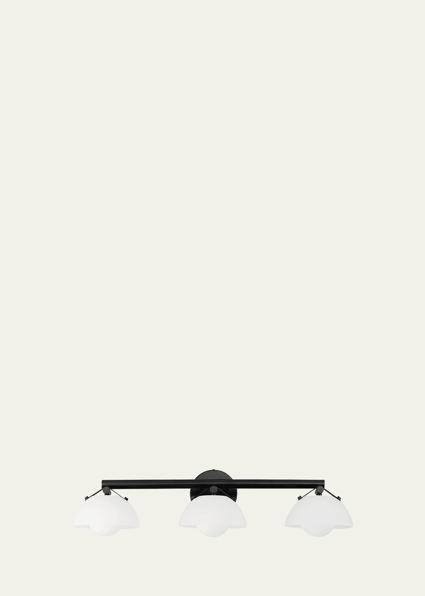 Studio M X Mat Sanders Domain 29" 3-light Wall Sconce, Frost/black