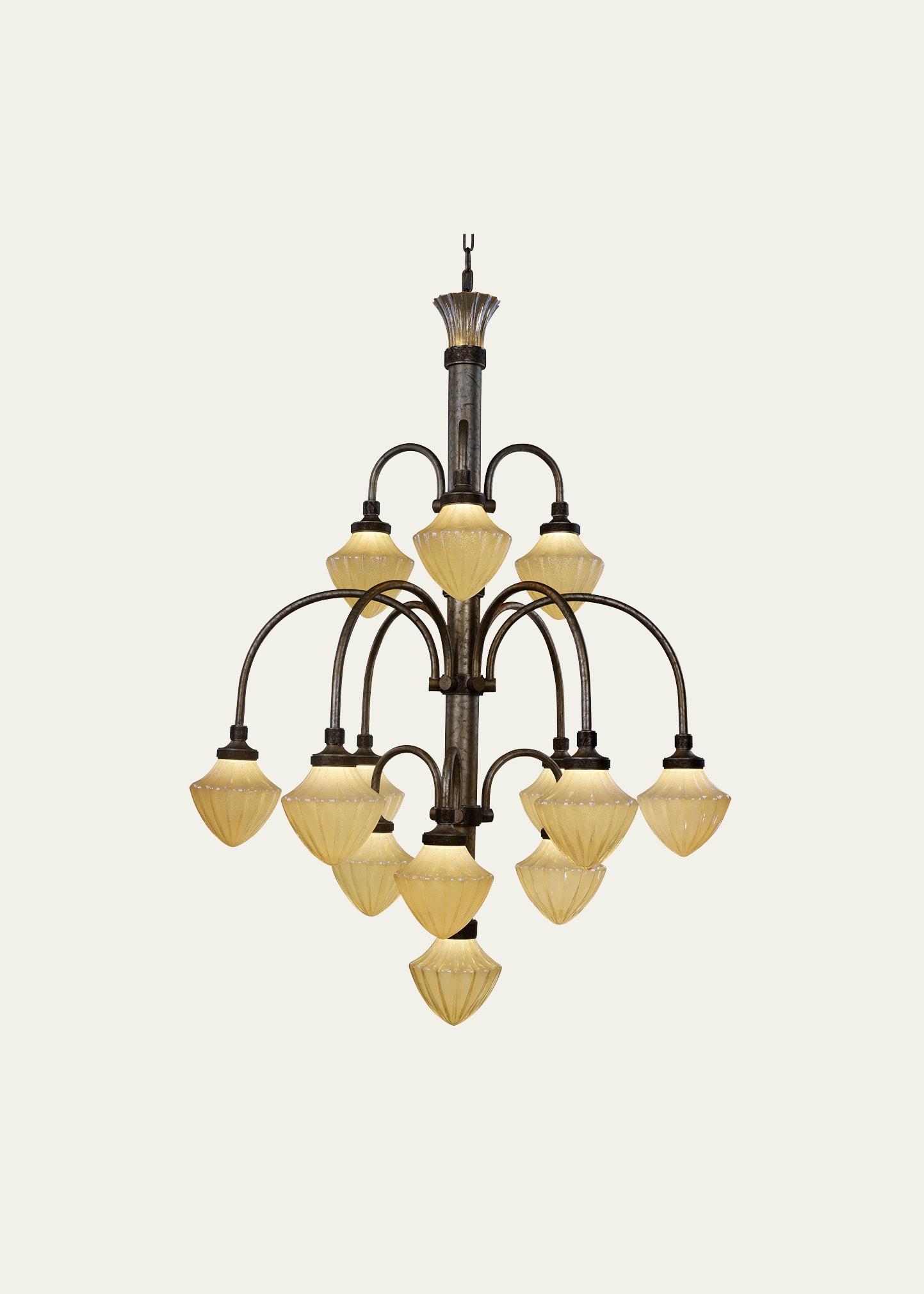 Studio M Wilshire 13-light Led Chandelier - 51" In Argent