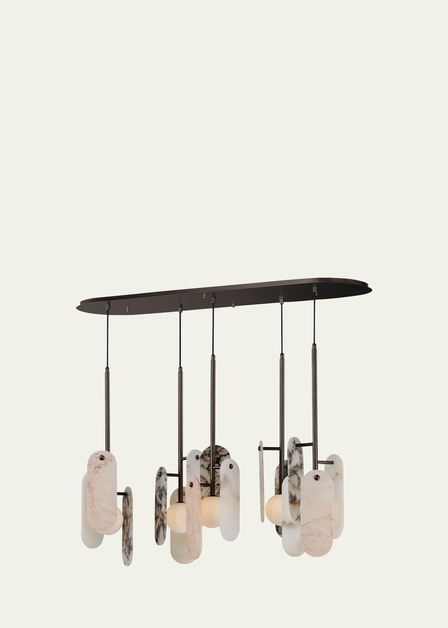 Studio M X Nina Magon Megalith Stone 5-light Pendant Light