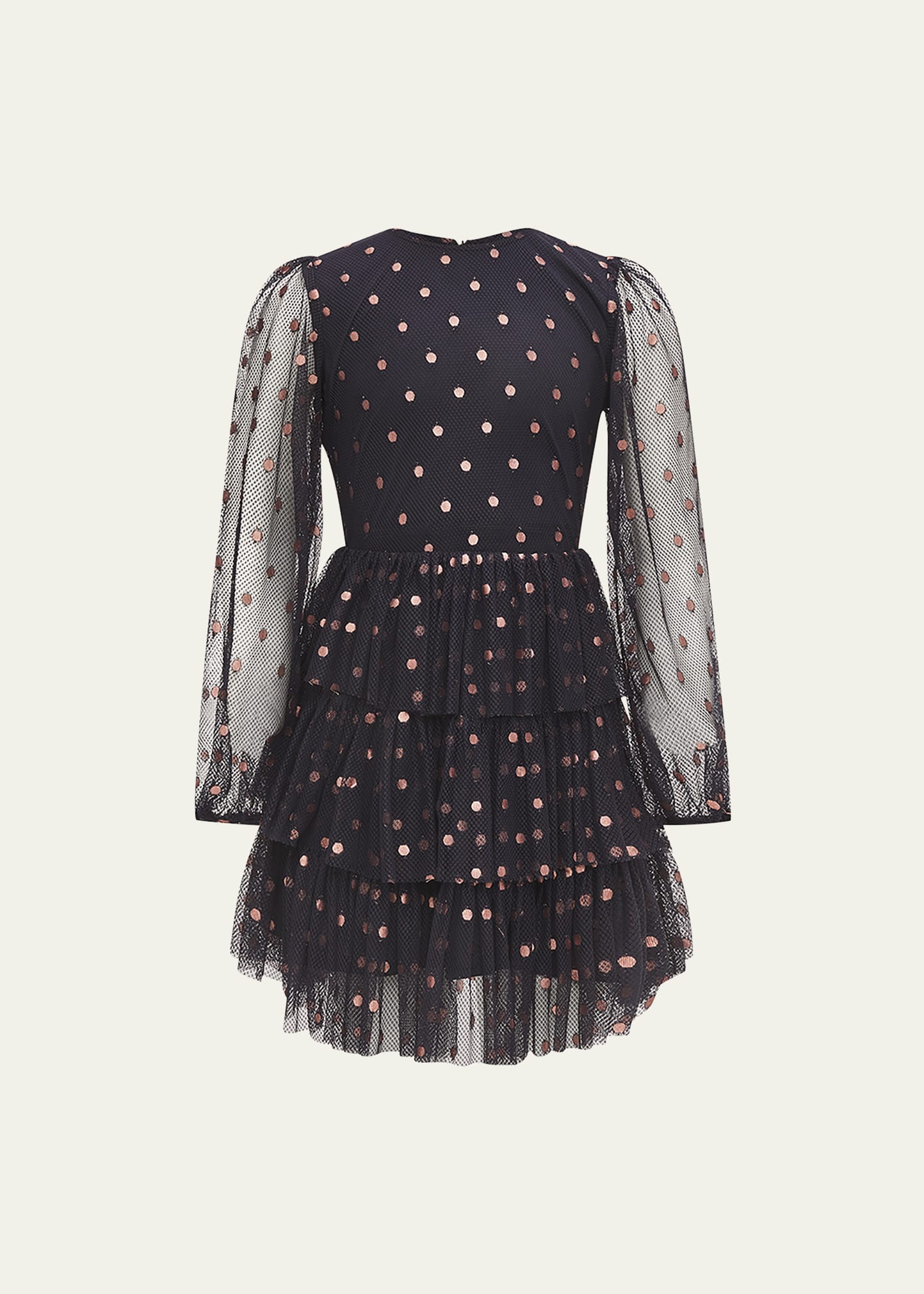 SPOT MESH MINI DRESS