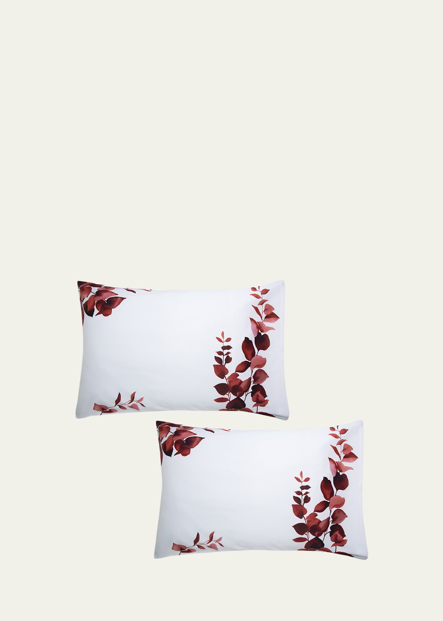 The Lino Eucalyptus 500-thread Count King Pillowcases, Set Of 2 In Red