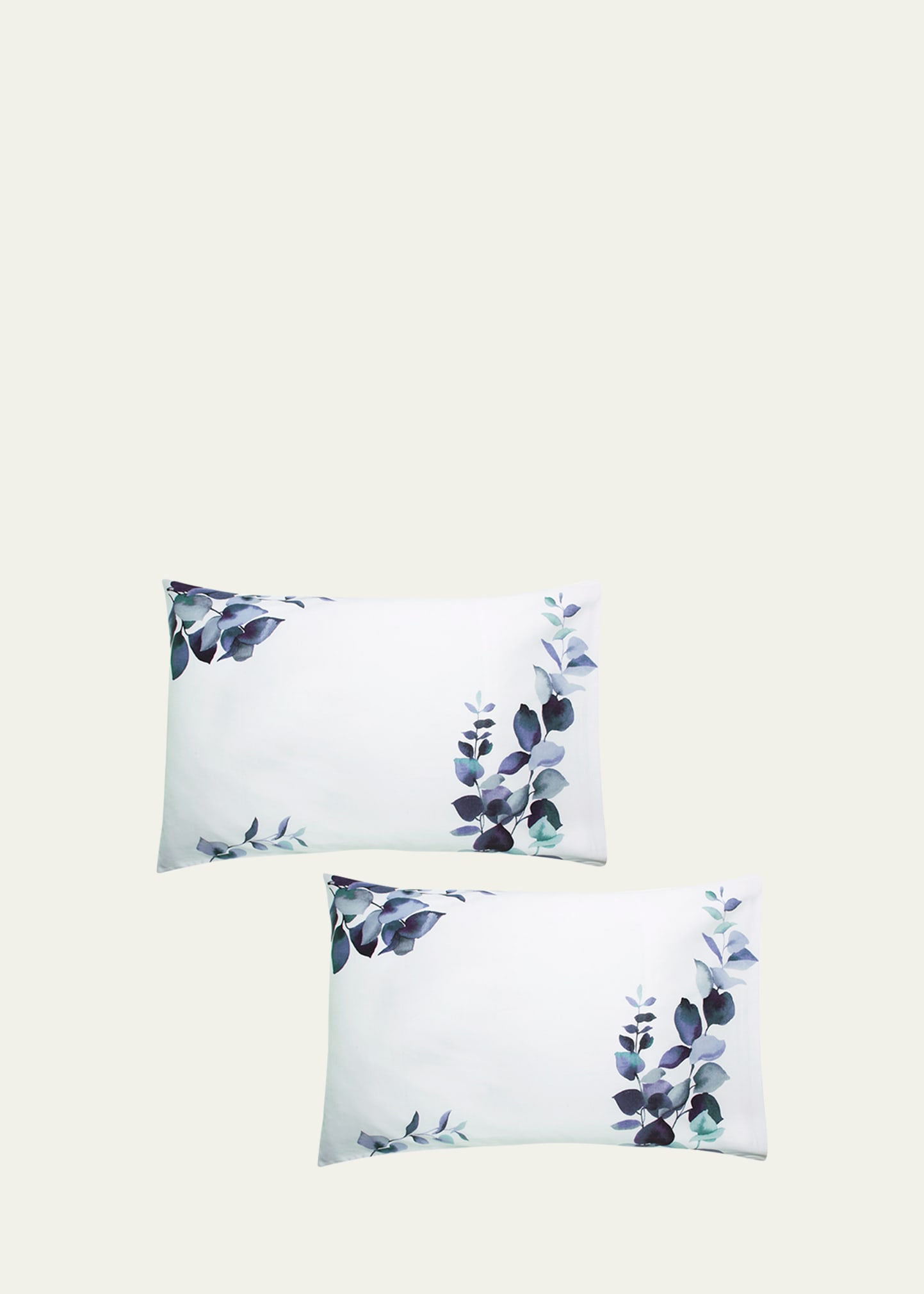 The Lino Eucalyptus 500-thread Count Pillowcase Pair, Standard Case In Navy