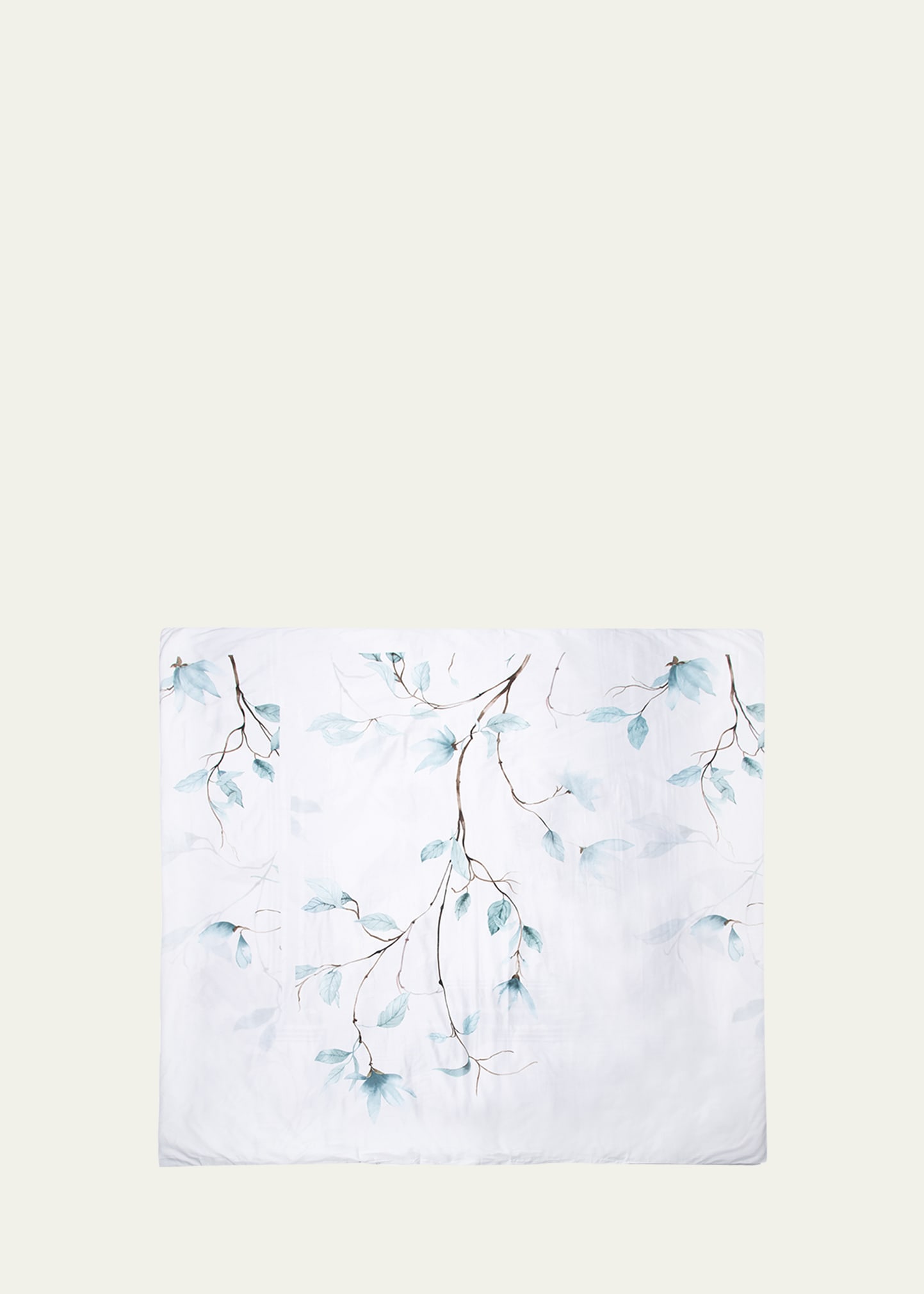 The Lino Japan 500-thread Count King Duvet Cover In Aqua