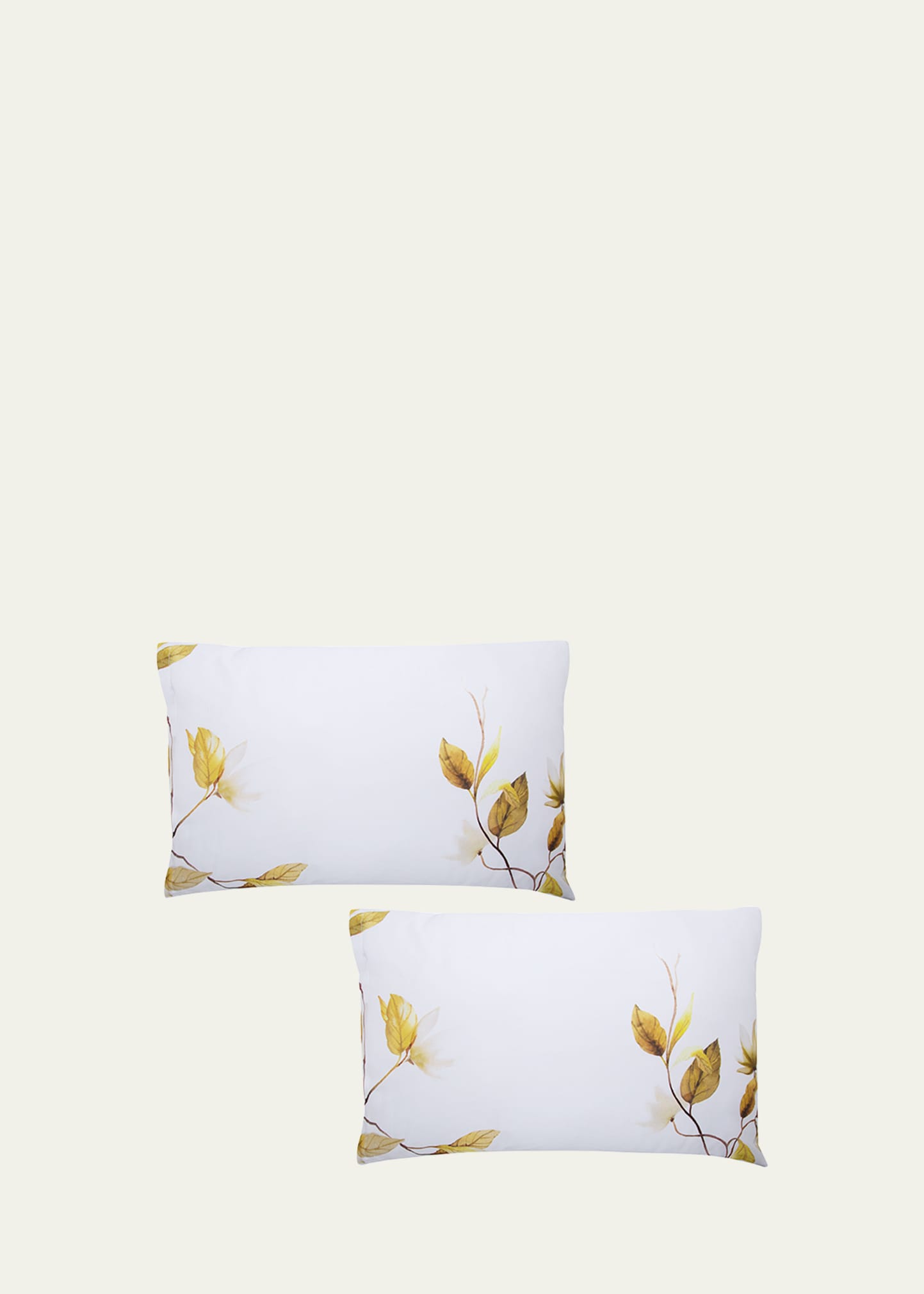 The Lino Japan 500-thread Count Pillowcase Pair, Standard Case In Yellow