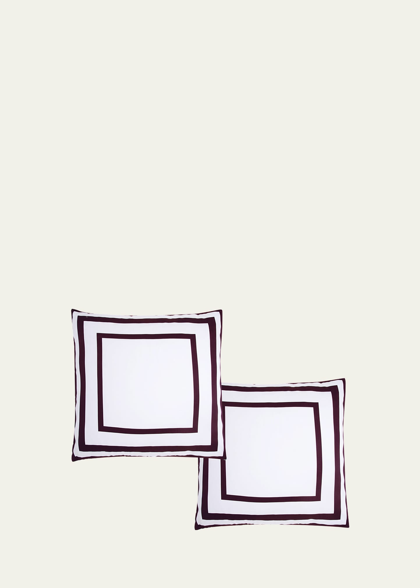 The Lino Essential Simple Square Shams, Set Of 2