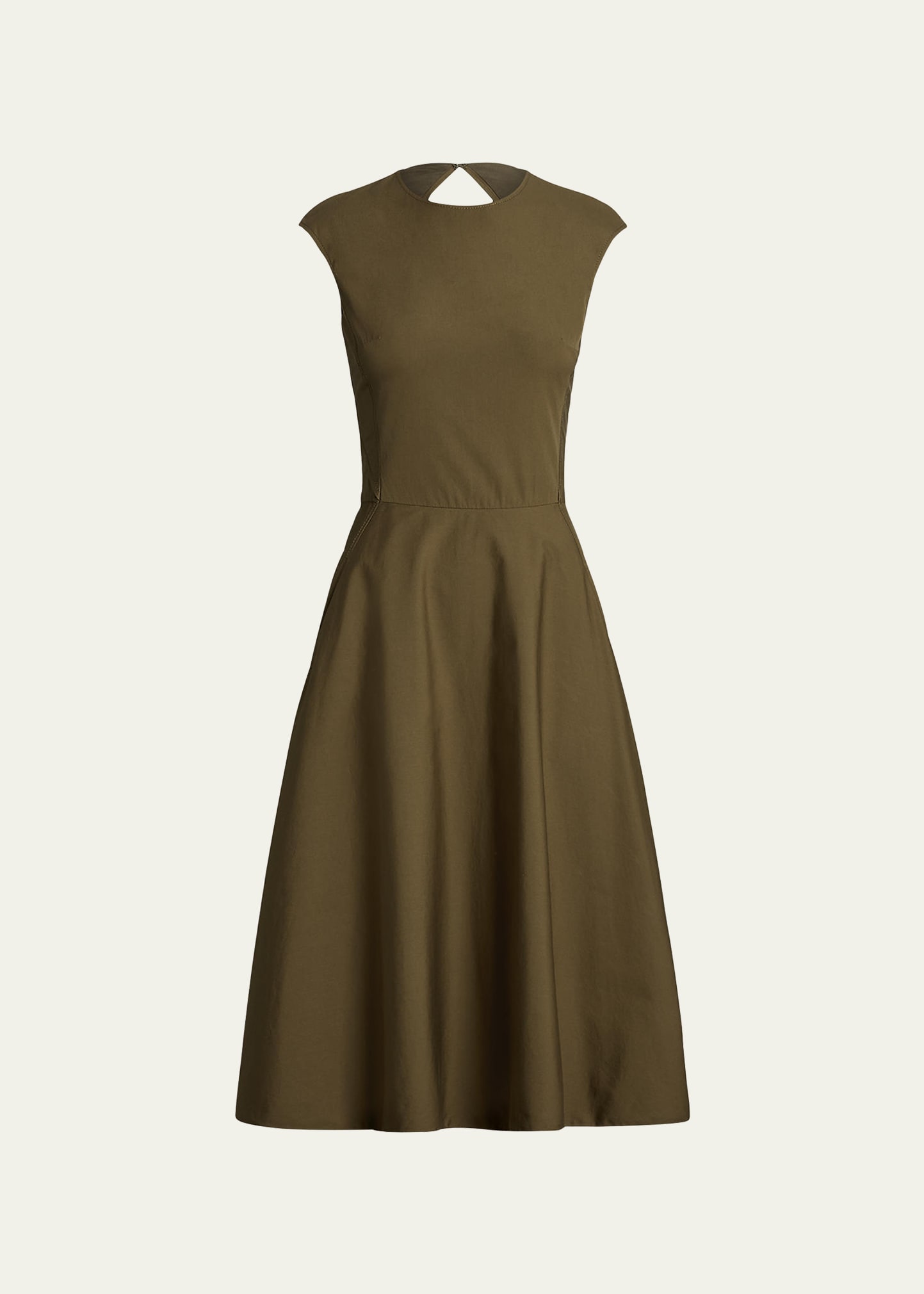Ralph Lauren Women's Omeria Fit-&-flare Day Dress In Green