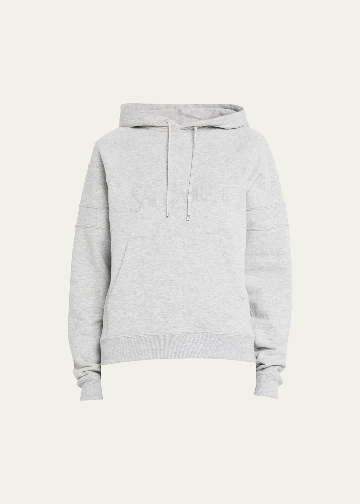 Raglan Hoodie with Logo Embroidery