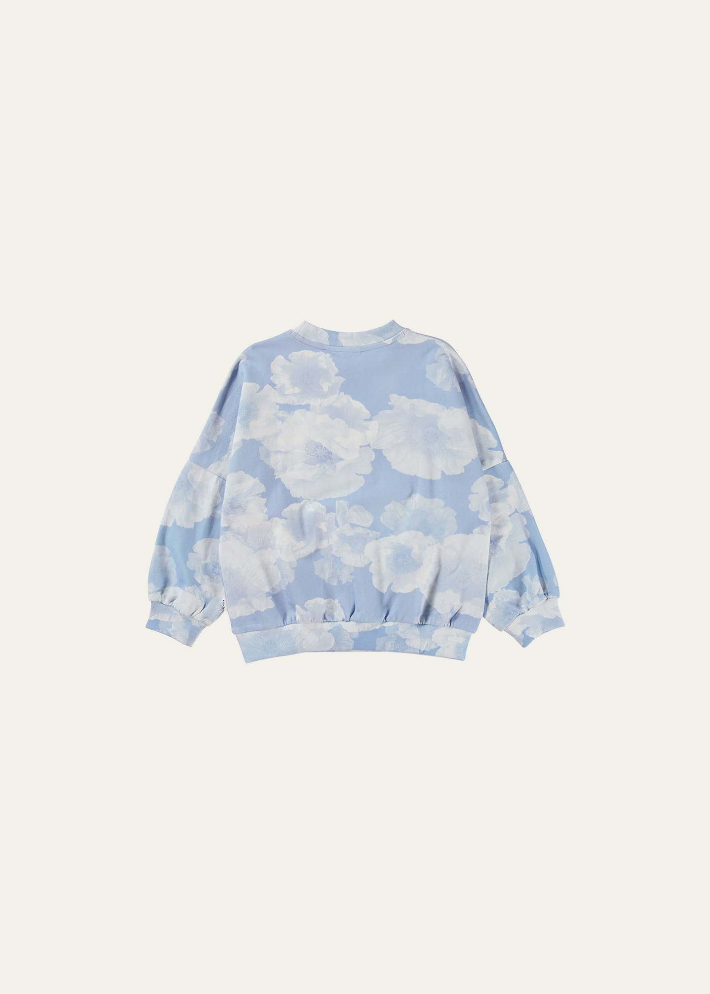 Molo Marika Printed Cotton Sweatshirt In Cloudy Poppies