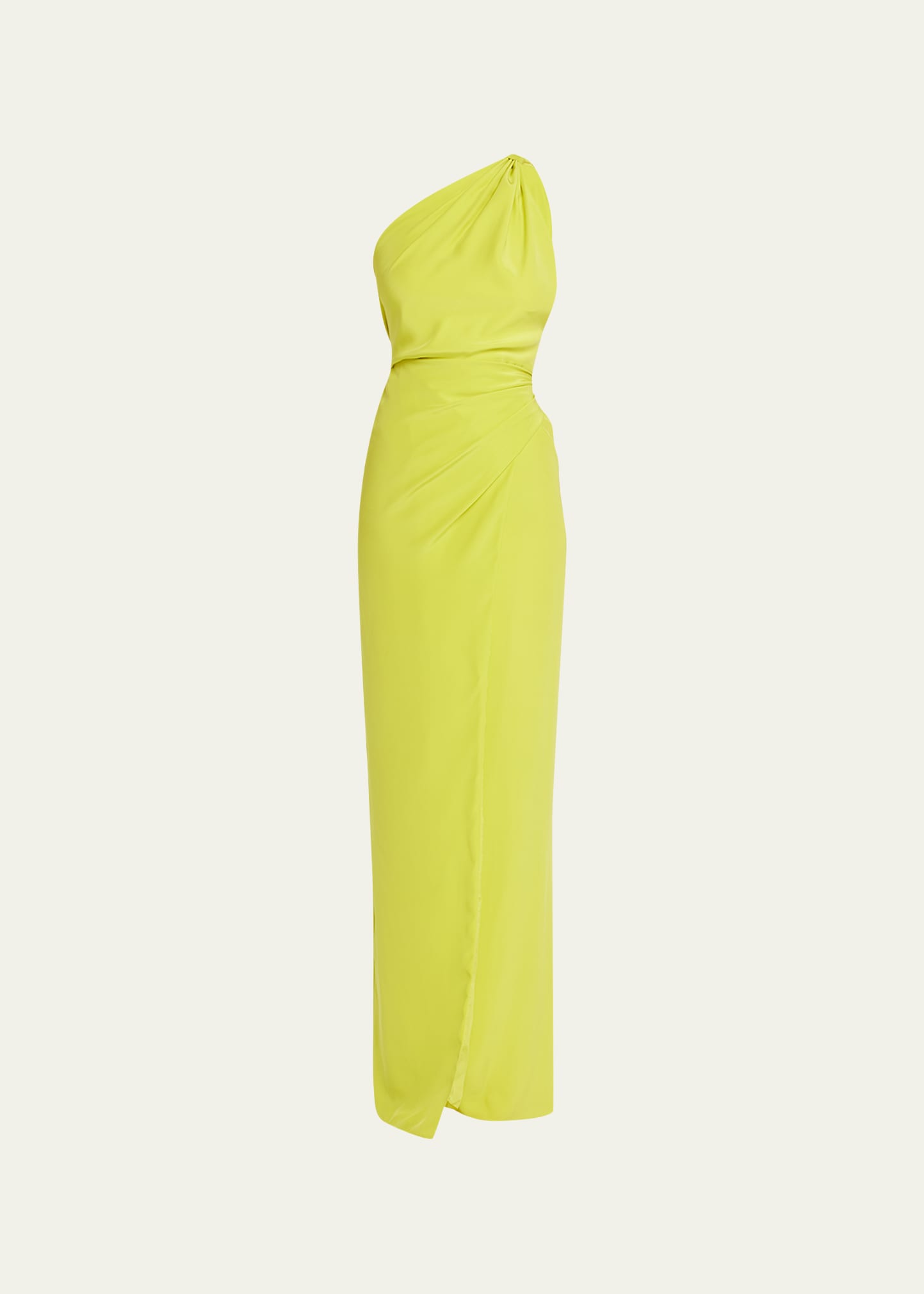 Azeeza Emma One-Shoulder Silk Maxi Dress