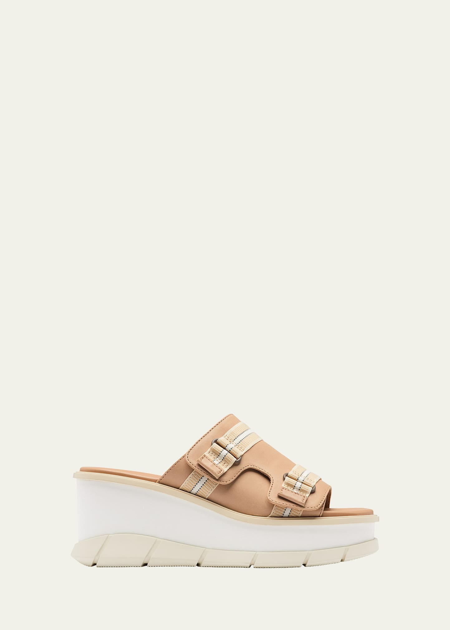 Sorel Joanie Iii Chunky Slide Sandals In Honest Beige Chal