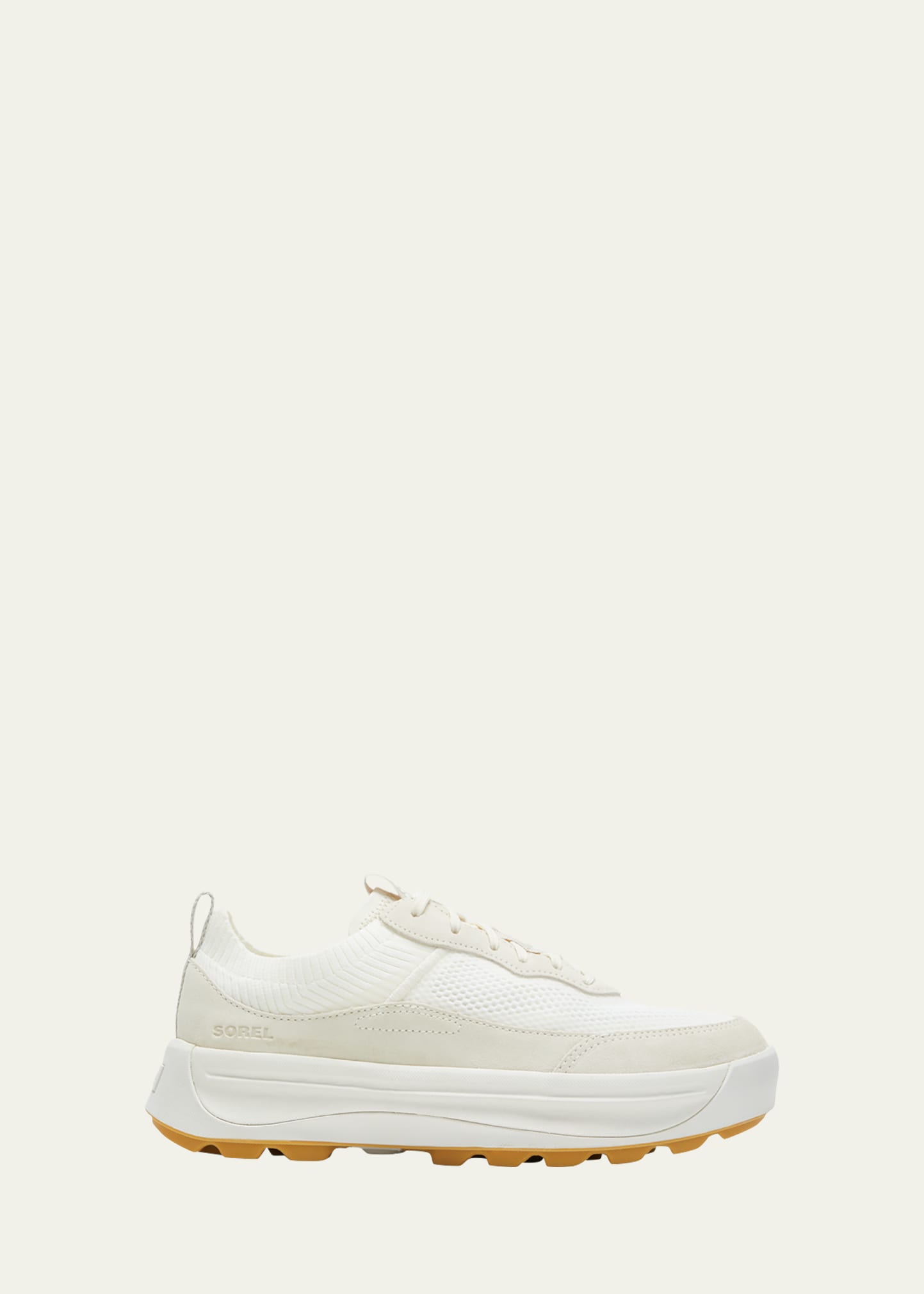 Sorel Ona 503 Low Top Platform Sneaker In Sea Salt Chalk