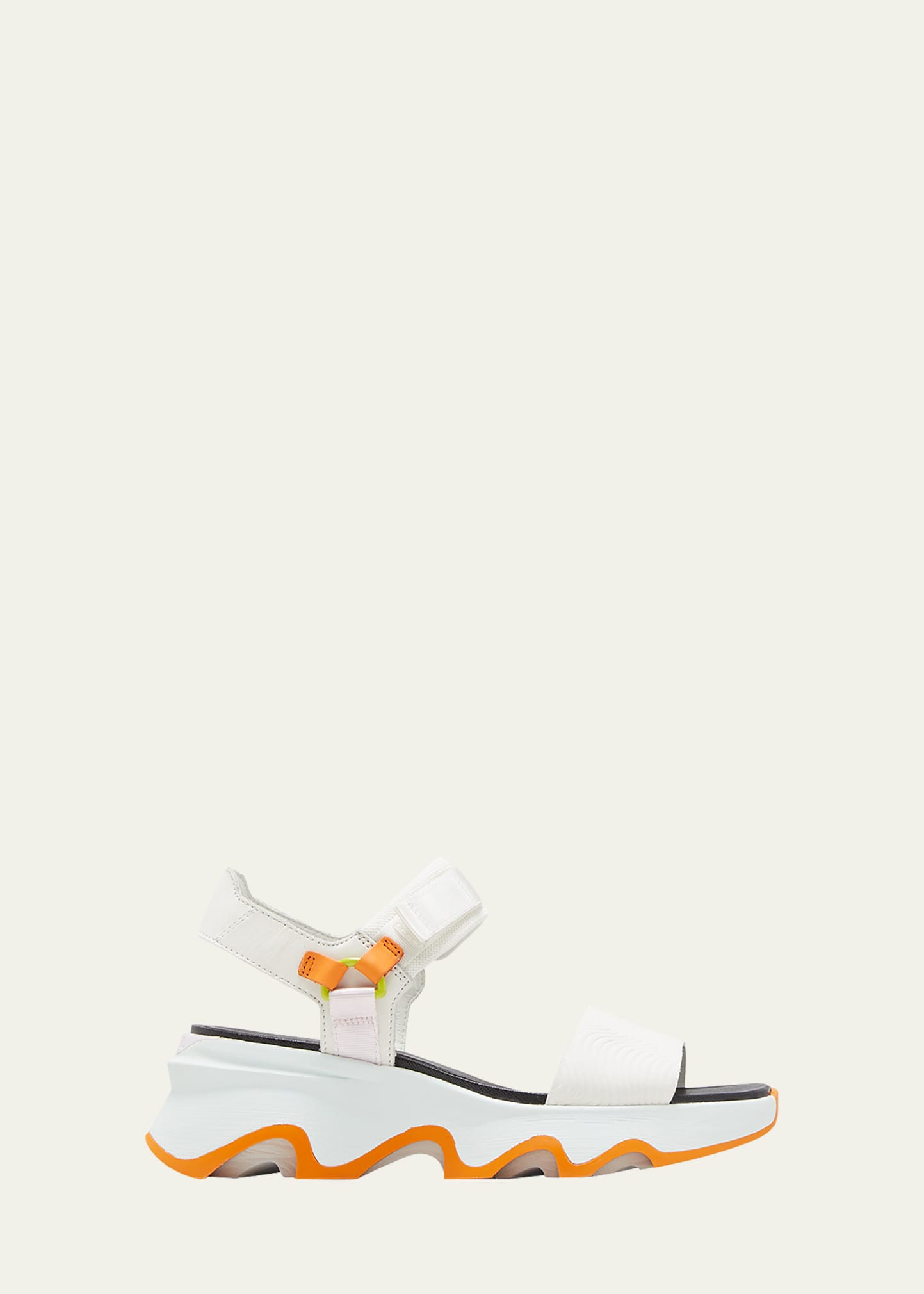 Sorel Kinetic Impact Y Strap Sandals In Sea Salt Koi