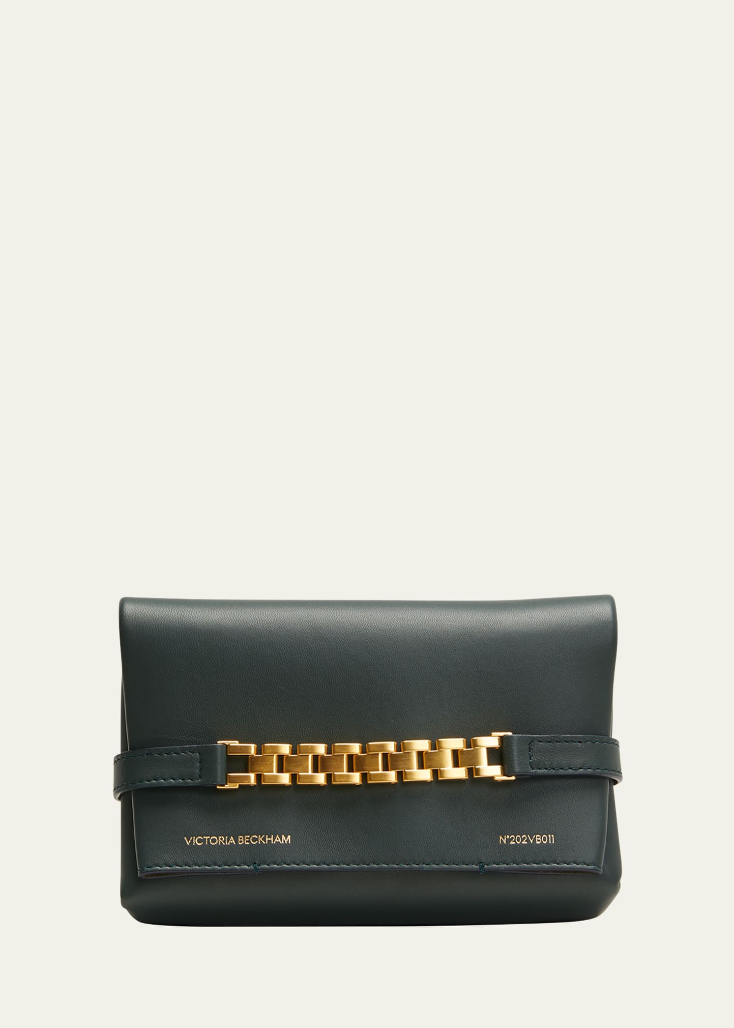 Victoria Beckham Mini Pouch Leather Top-handle Bag In Black