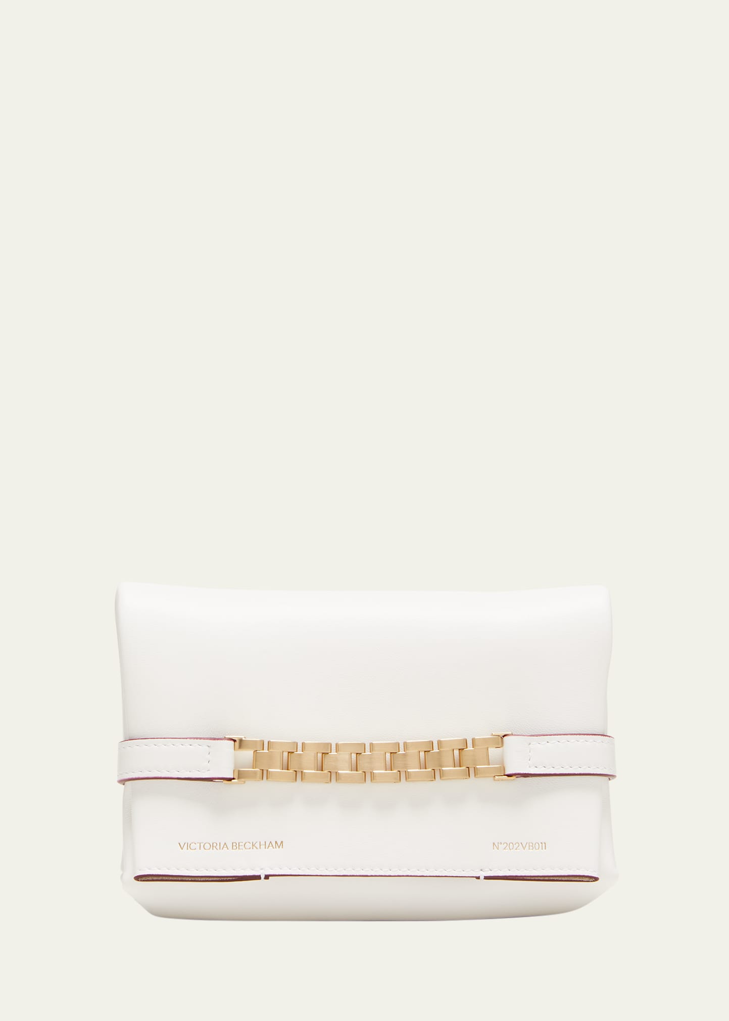 Victoria Beckham Mini Pouch Leather Top-handle Bag In White